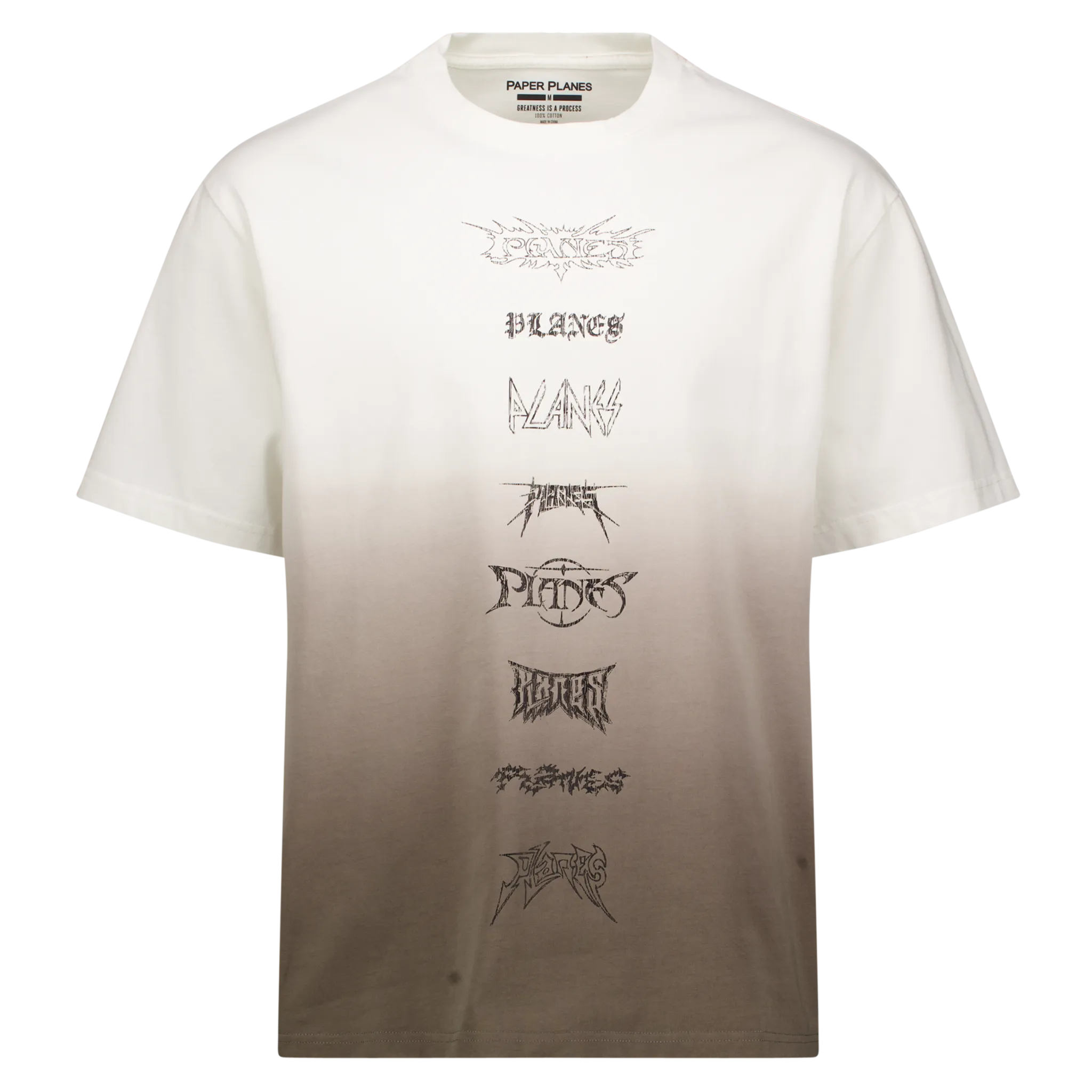 Heavyweight Ombre Multi Planes Logo Tee