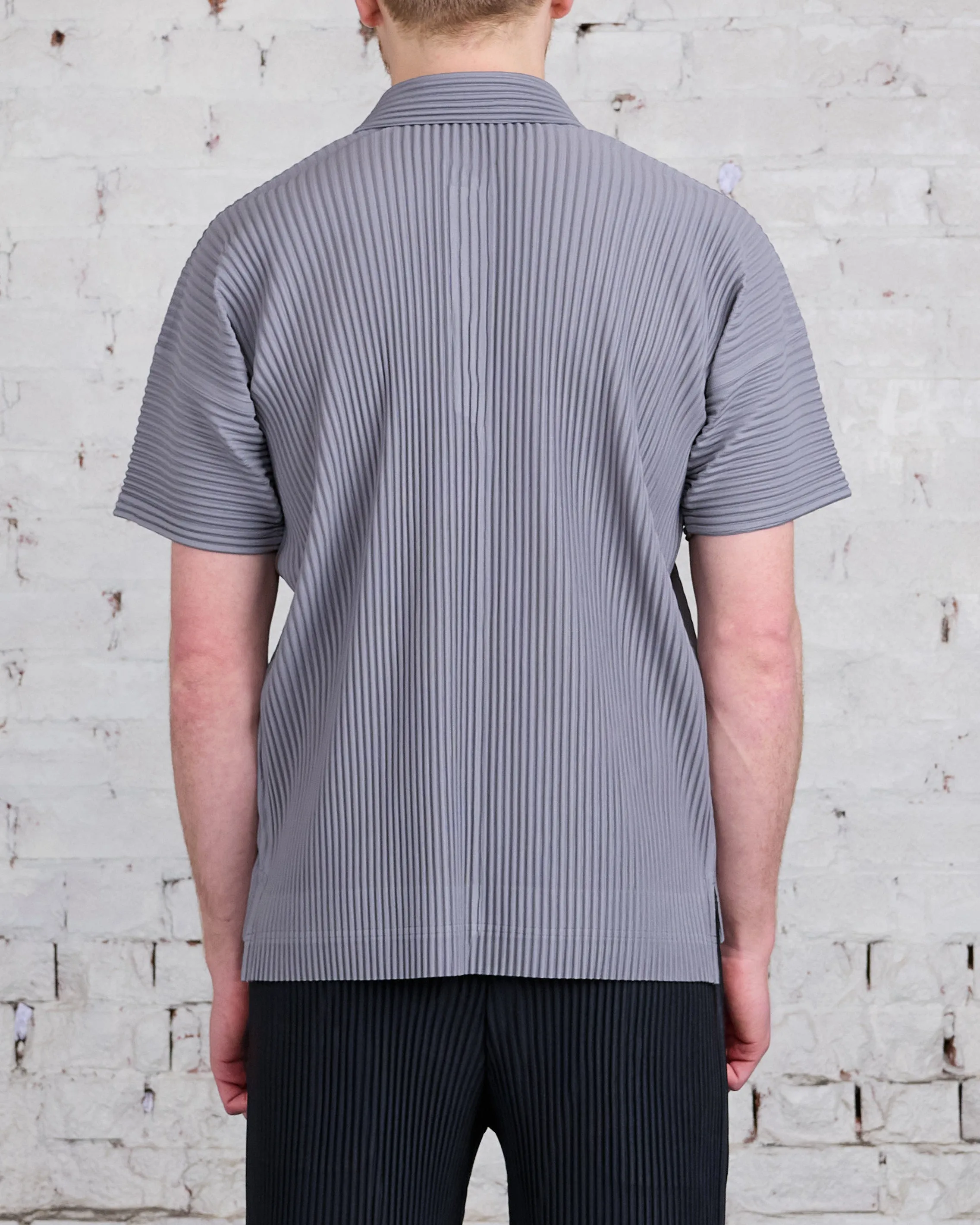 HOMME PLISS ISSEY MIYAKE Pleats May Polo Warm Gray