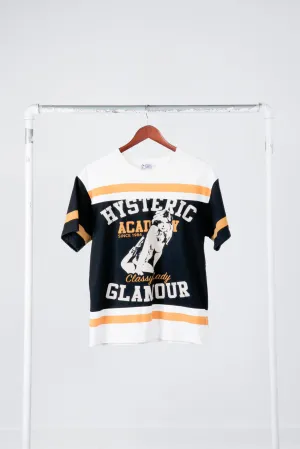 Hysteric Glamour 'A Classy Lady Academy' Football Top T-Shirt