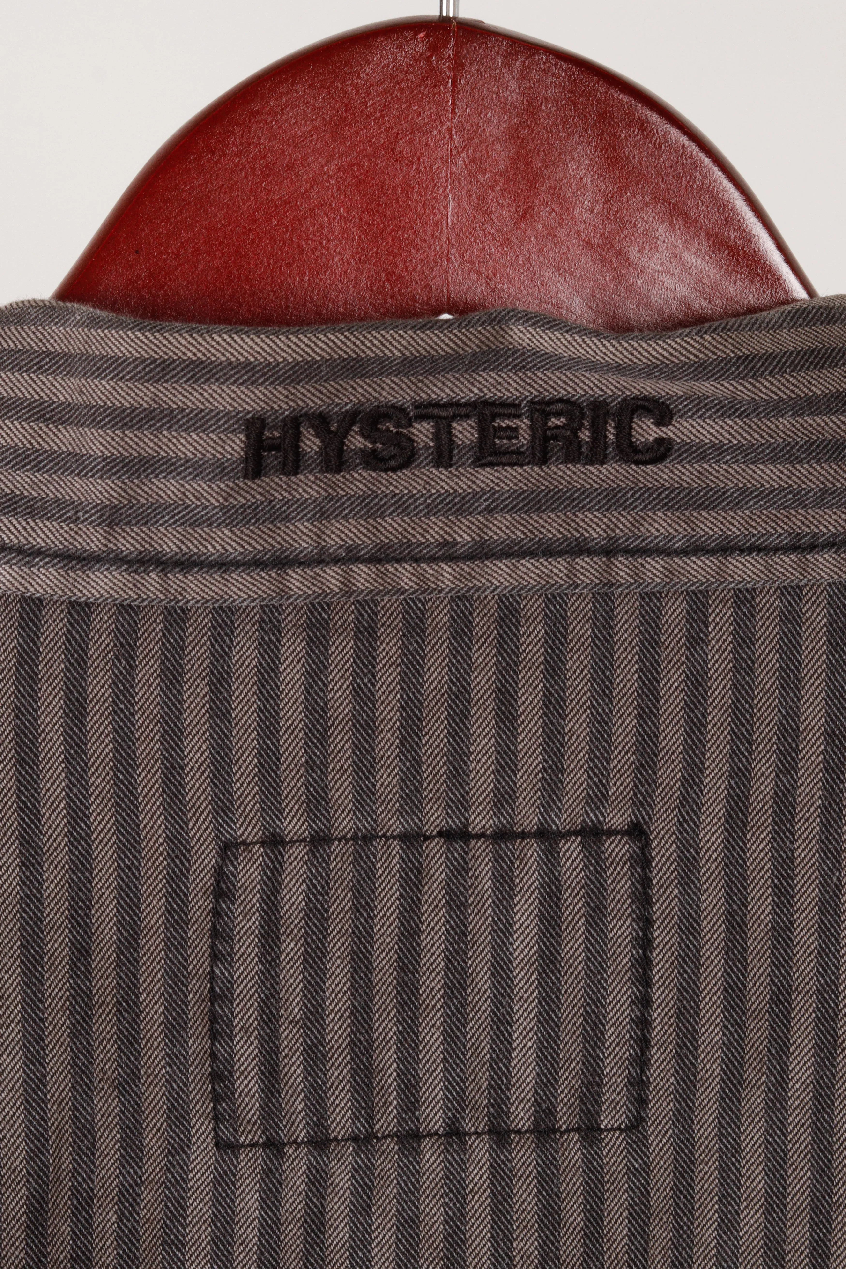 Hysteric Glamour Heavy 'Hickory Striped' Chore Jacket Gray