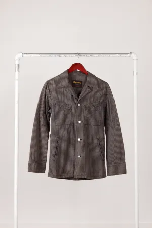 Hysteric Glamour Heavy 'Hickory Striped' Chore Jacket Gray
