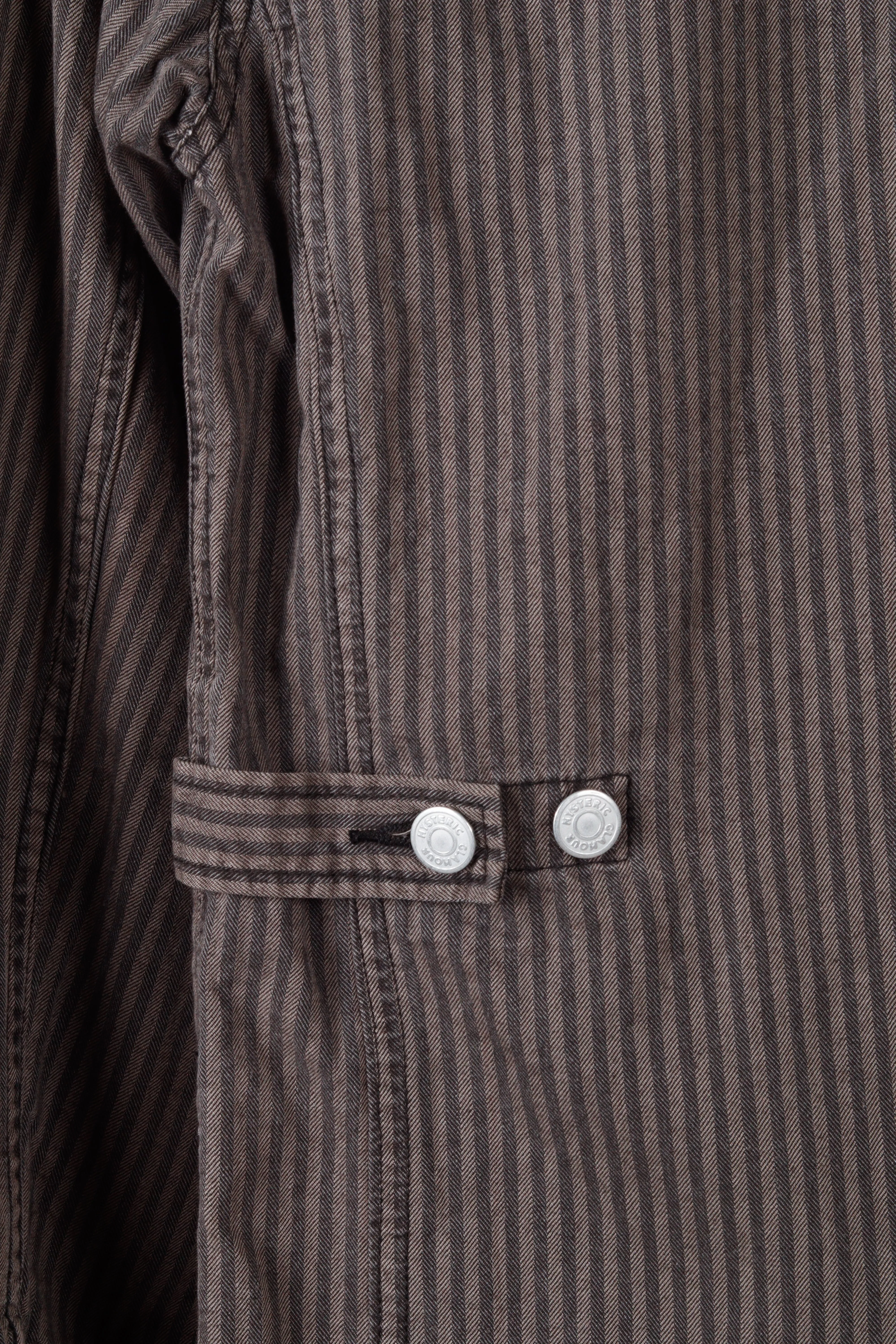 Hysteric Glamour Heavy 'Hickory Striped' Chore Jacket Gray
