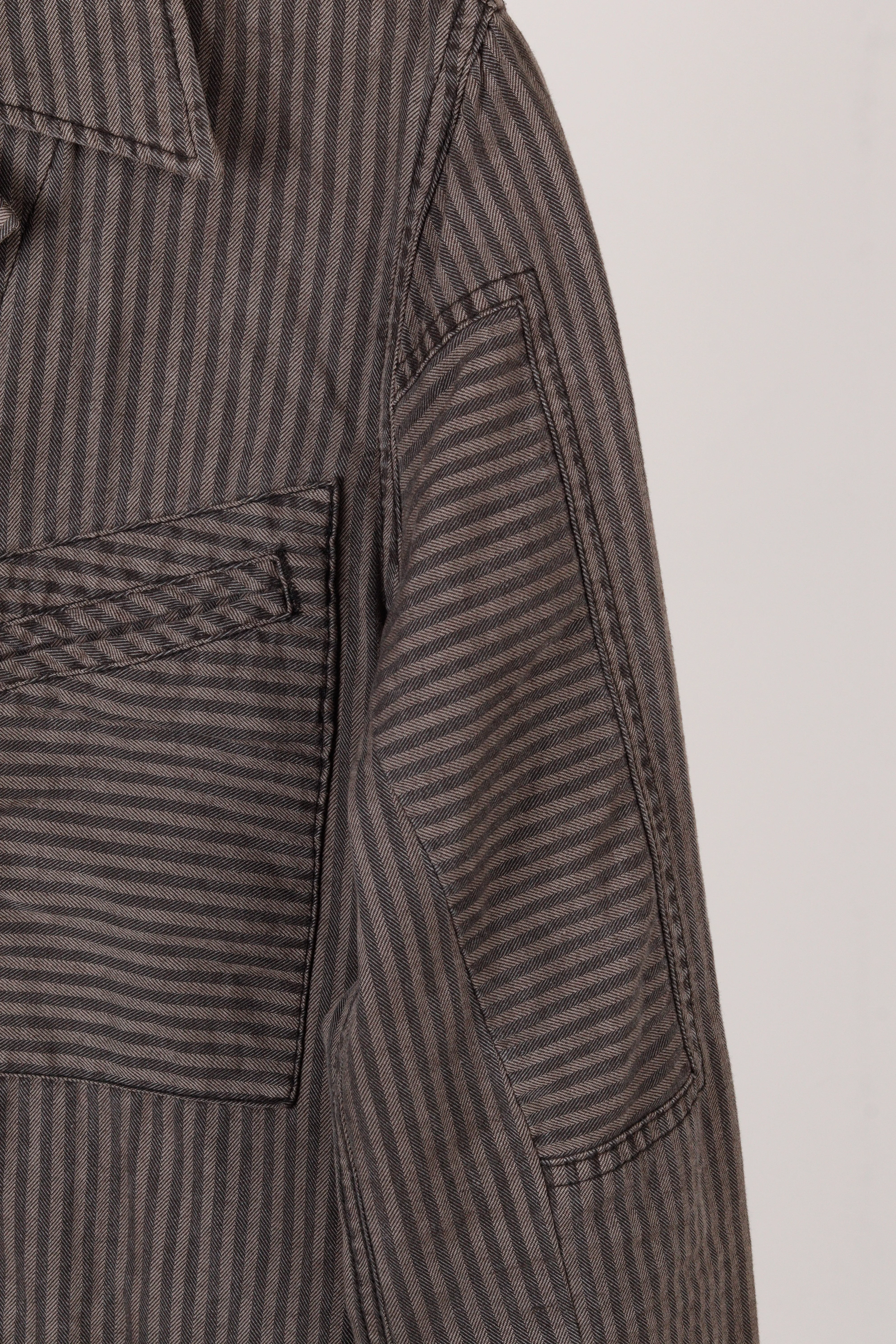 Hysteric Glamour Heavy 'Hickory Striped' Chore Jacket Gray