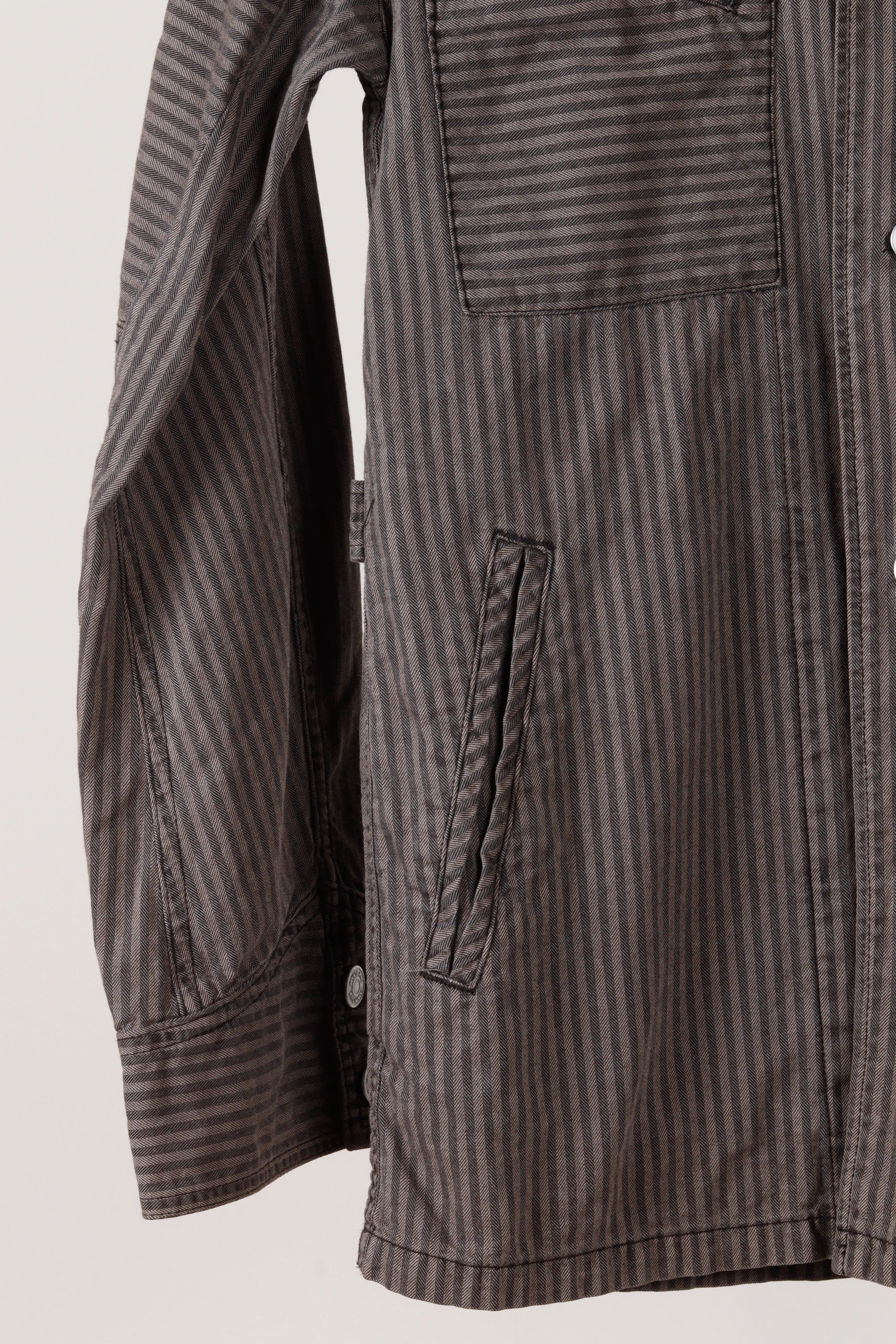 Hysteric Glamour Heavy 'Hickory Striped' Chore Jacket Gray