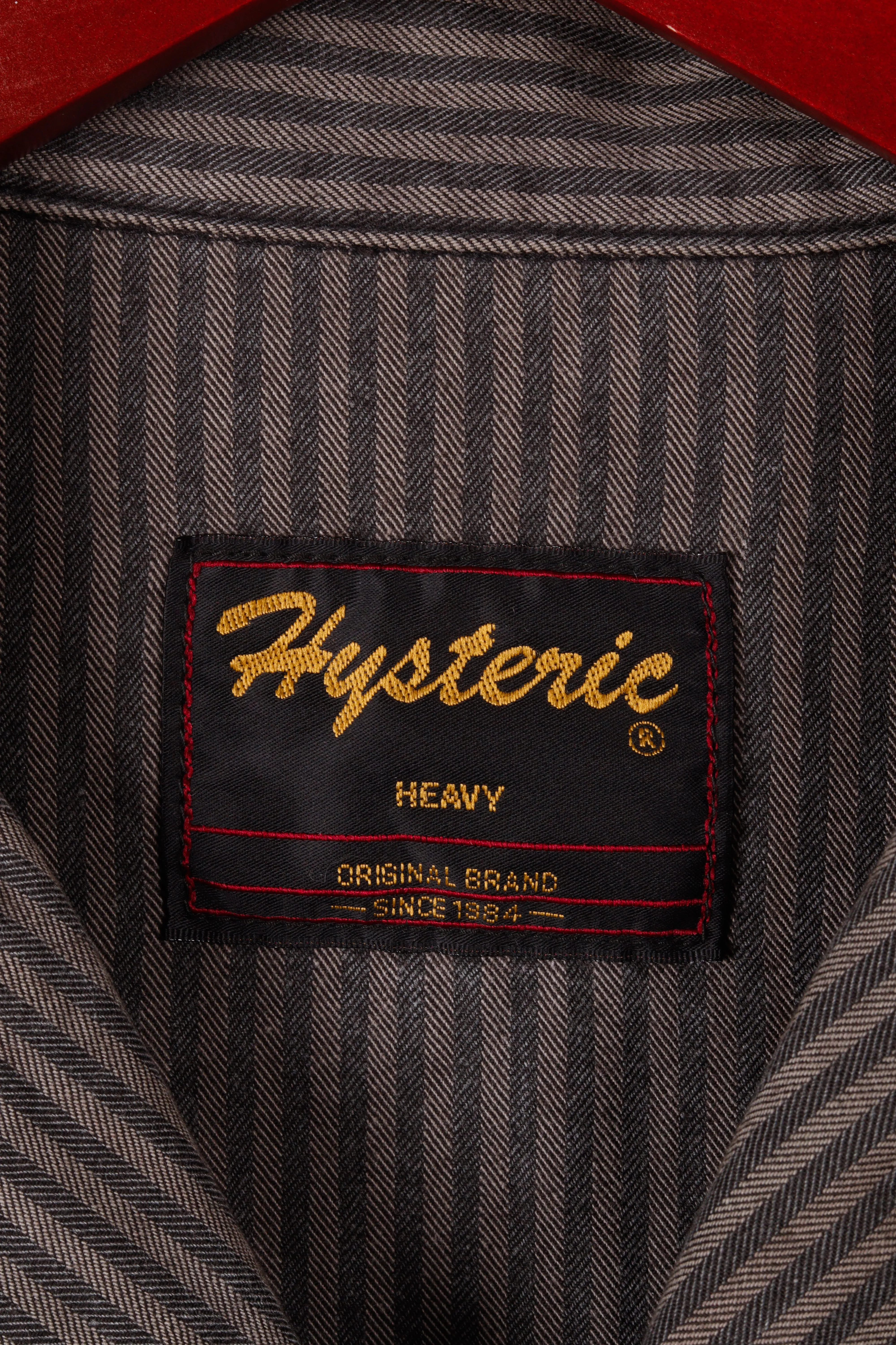 Hysteric Glamour Heavy 'Hickory Striped' Chore Jacket Gray