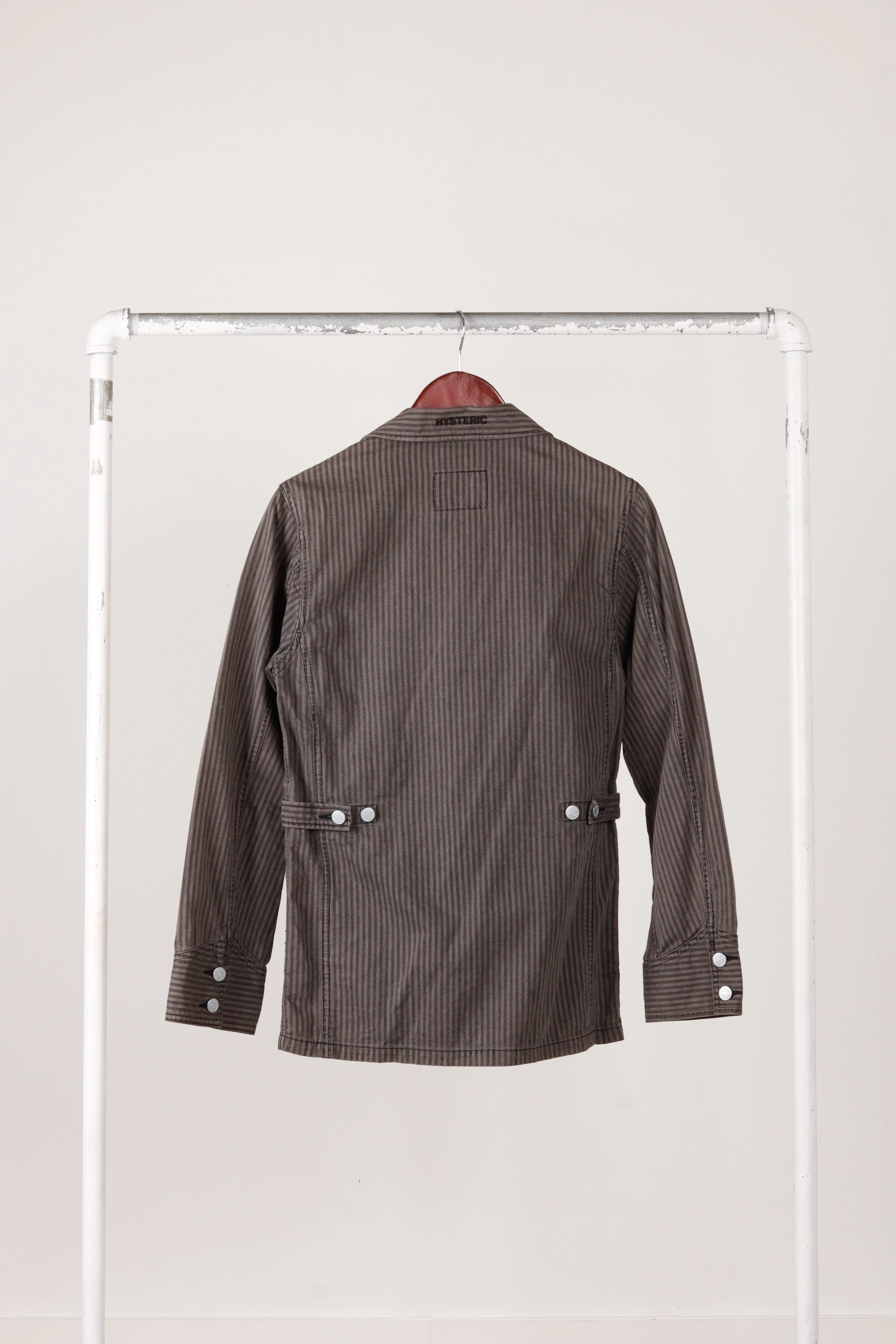 Hysteric Glamour Heavy 'Hickory Striped' Chore Jacket Gray