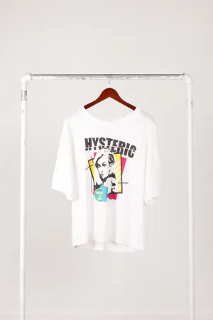 Hysteric Glamour 'Night and Day Girl' Laced T-Shirt White
