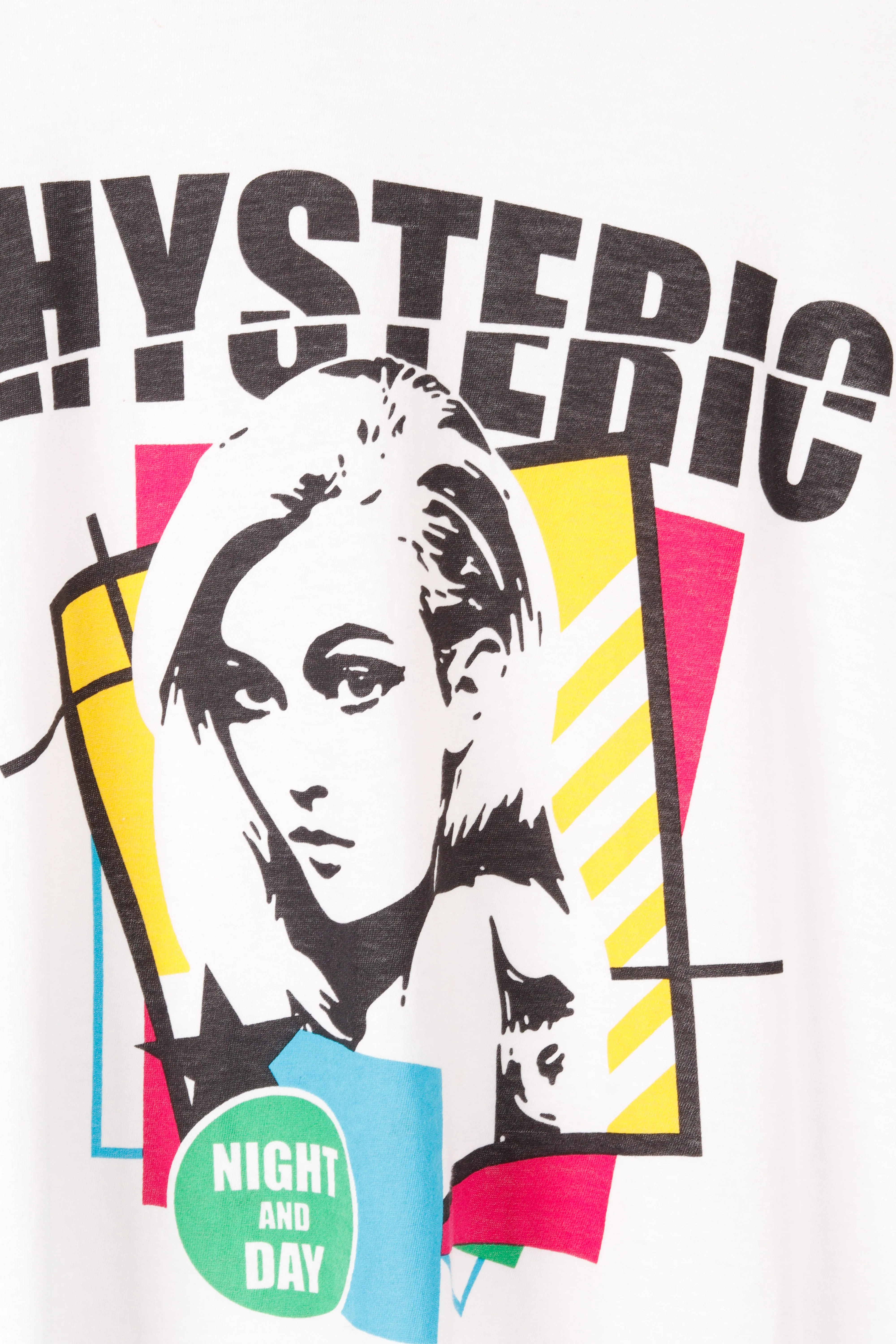 Hysteric Glamour 'Night and Day Girl' Laced T-Shirt White