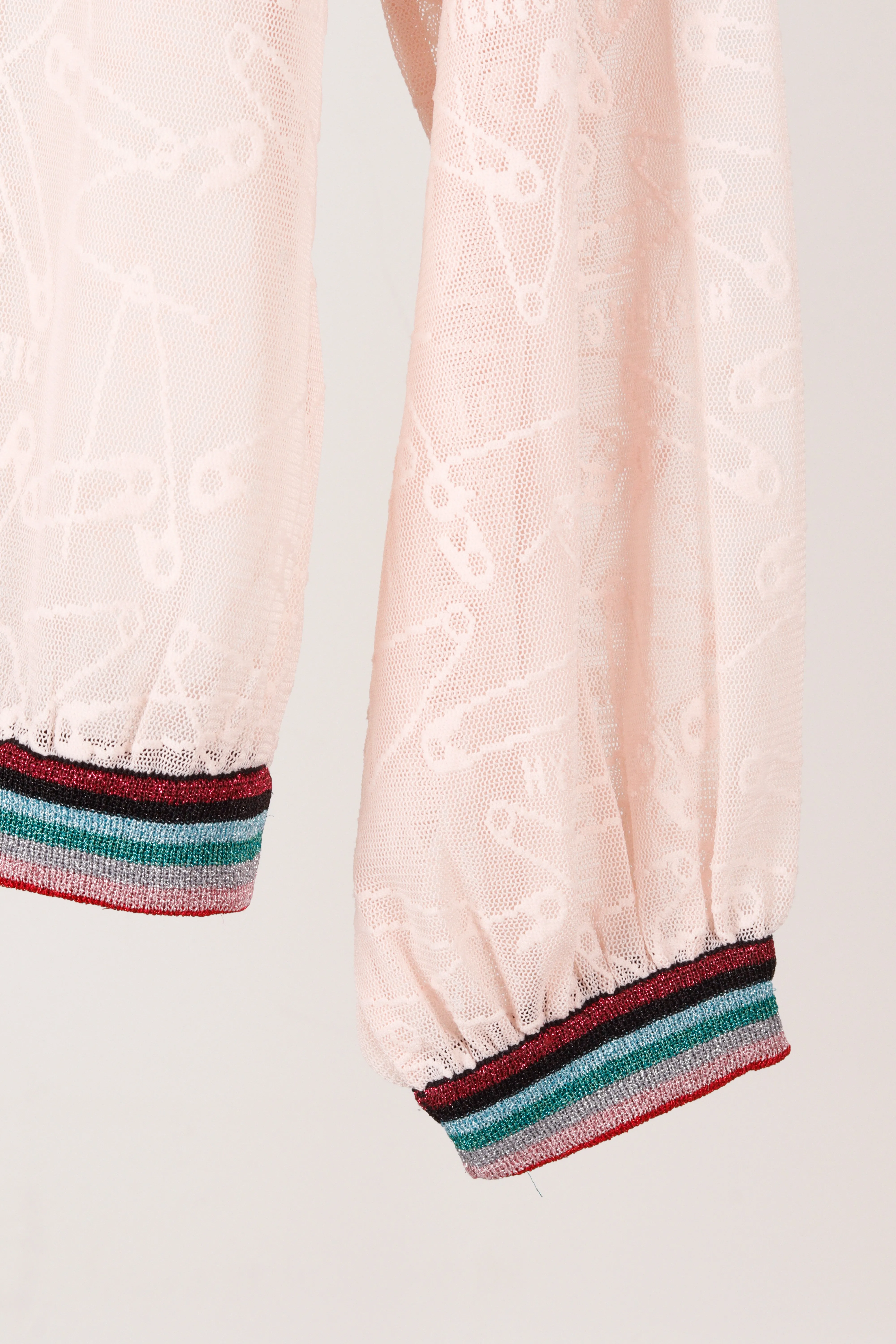 Hysteric Glamour SS18 'Jacquard Pin Mesh' Pullover Pink (2018)