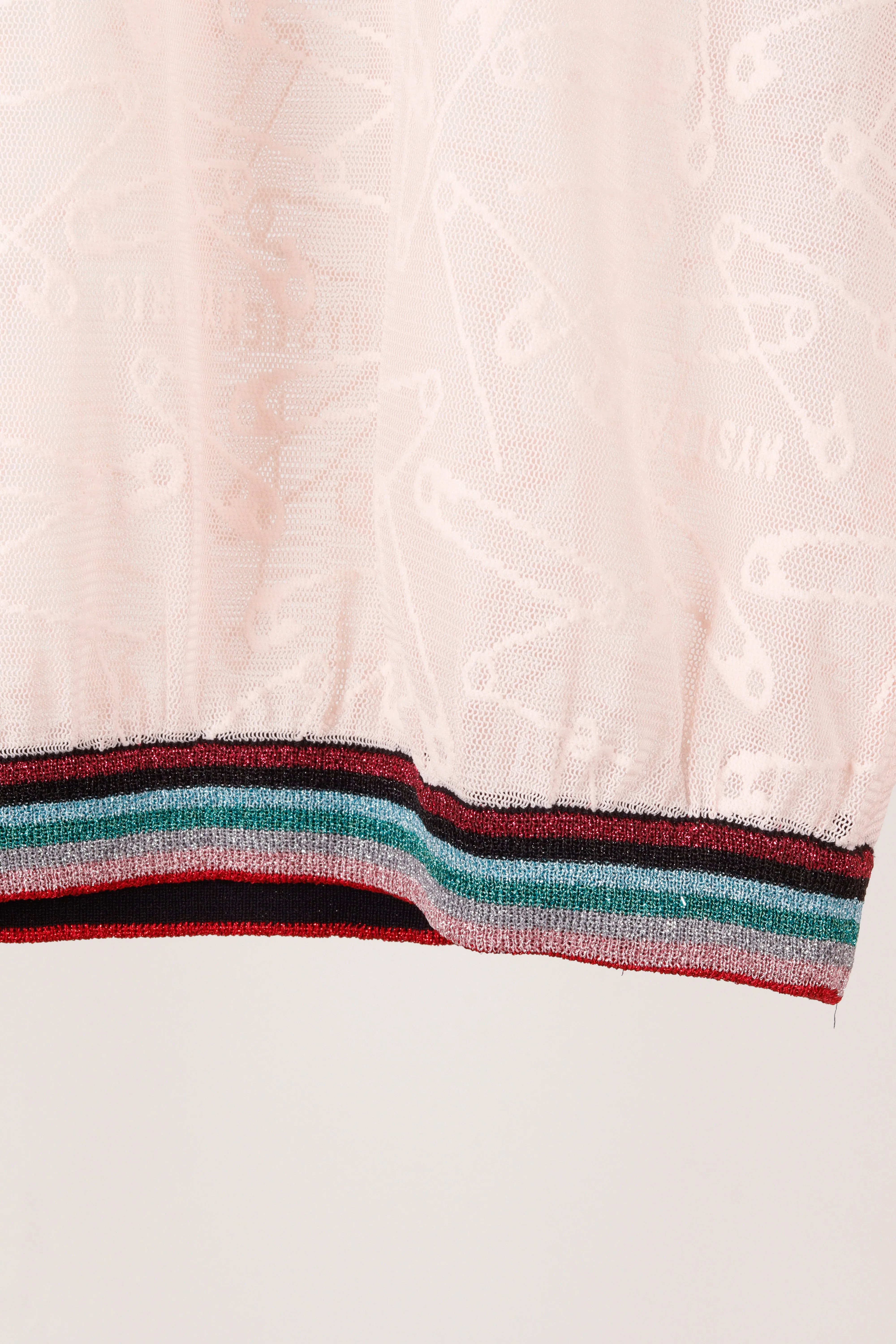 Hysteric Glamour SS18 'Jacquard Pin Mesh' Pullover Pink (2018)