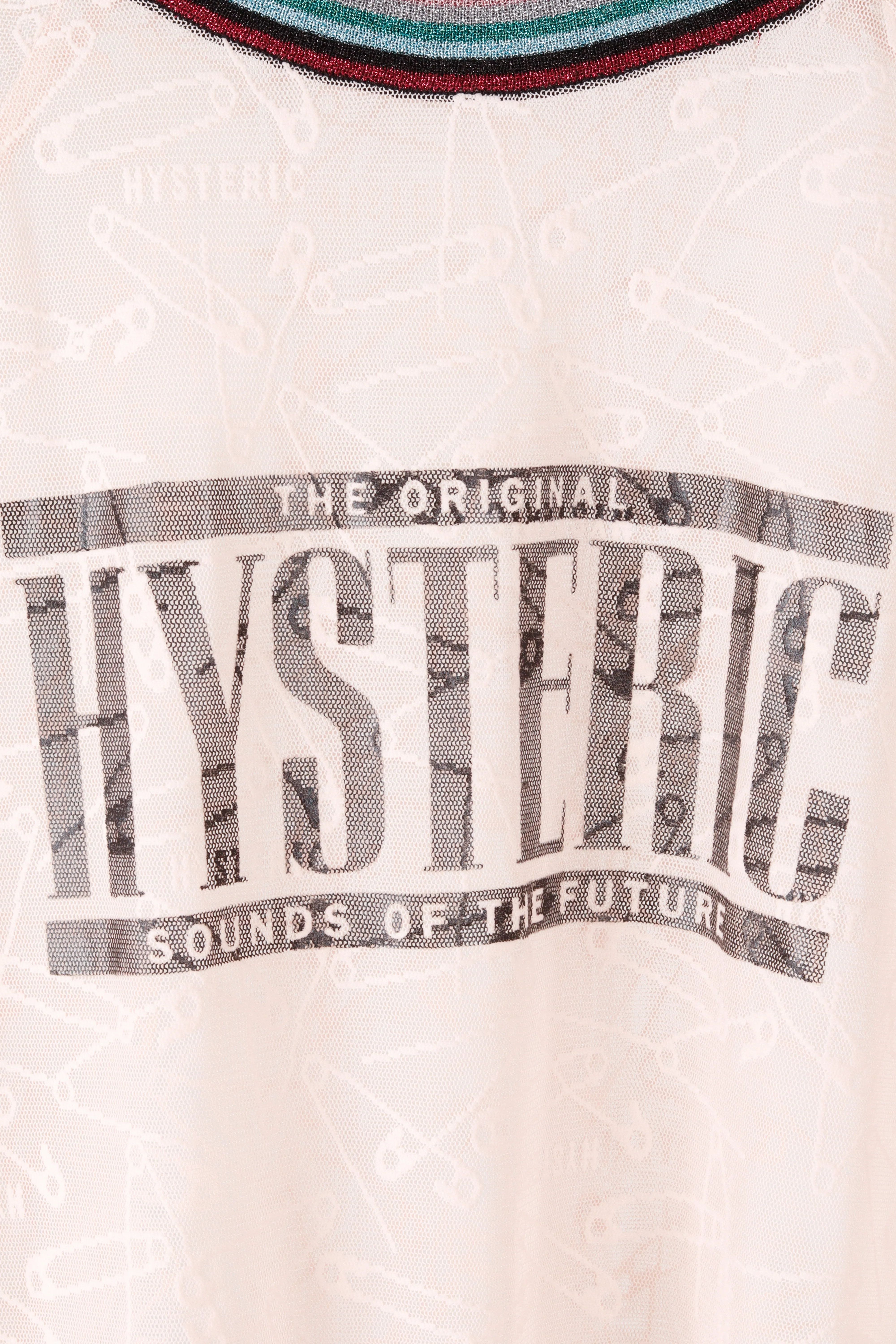 Hysteric Glamour SS18 'Jacquard Pin Mesh' Pullover Pink (2018)