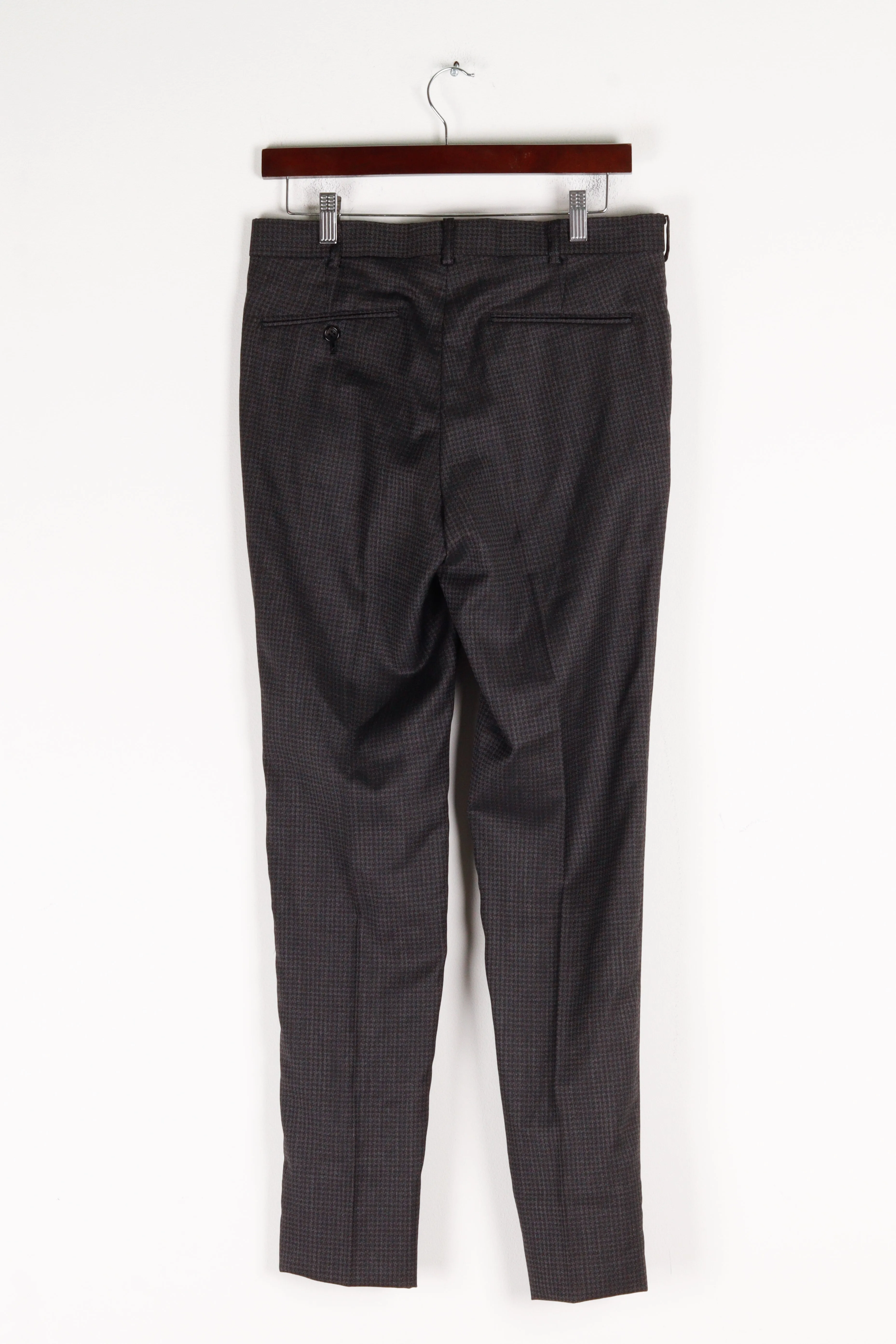 John Lawrence Sullivan SS16 'Houndstooth Loro Piana Four Seasons Wool' Trousers Black 2016)