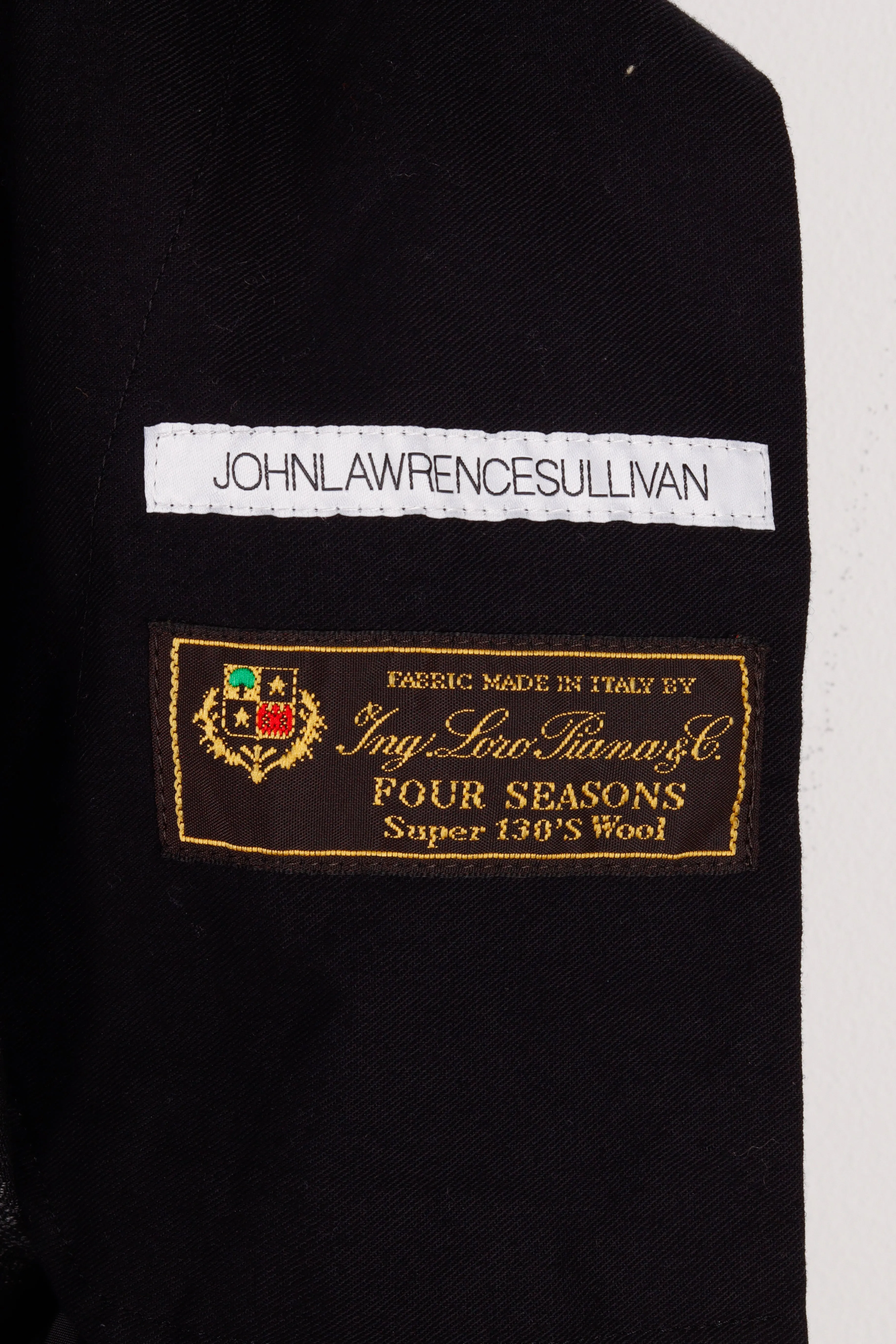 John Lawrence Sullivan SS16 'Houndstooth Loro Piana Four Seasons Wool' Trousers Black 2016)