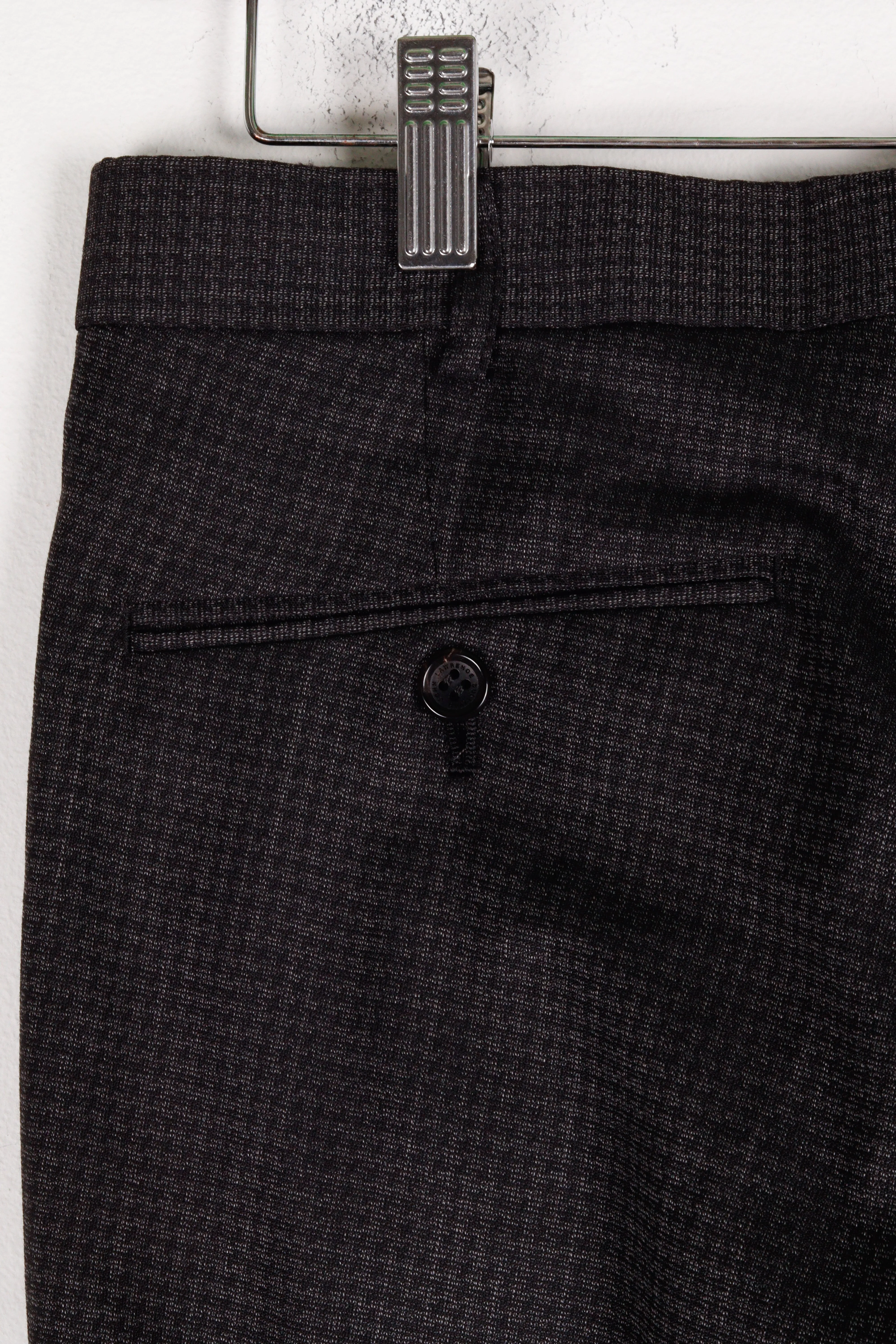 John Lawrence Sullivan SS16 'Houndstooth Loro Piana Four Seasons Wool' Trousers Black 2016)
