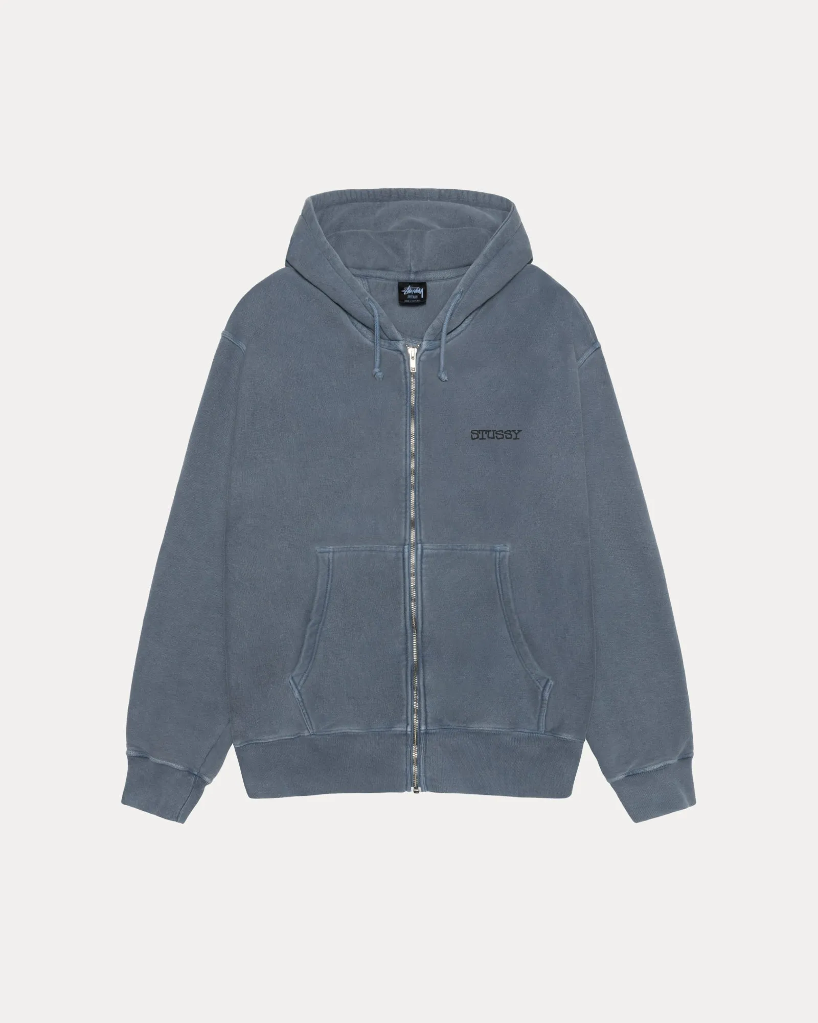 JUMBO ZIP HOODIE PIGMENT DYED