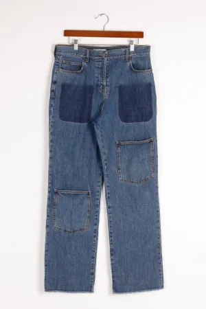 JW Anderson Womens FW18 'Shaded Pocket Detail' Jeans Indigo (2018)