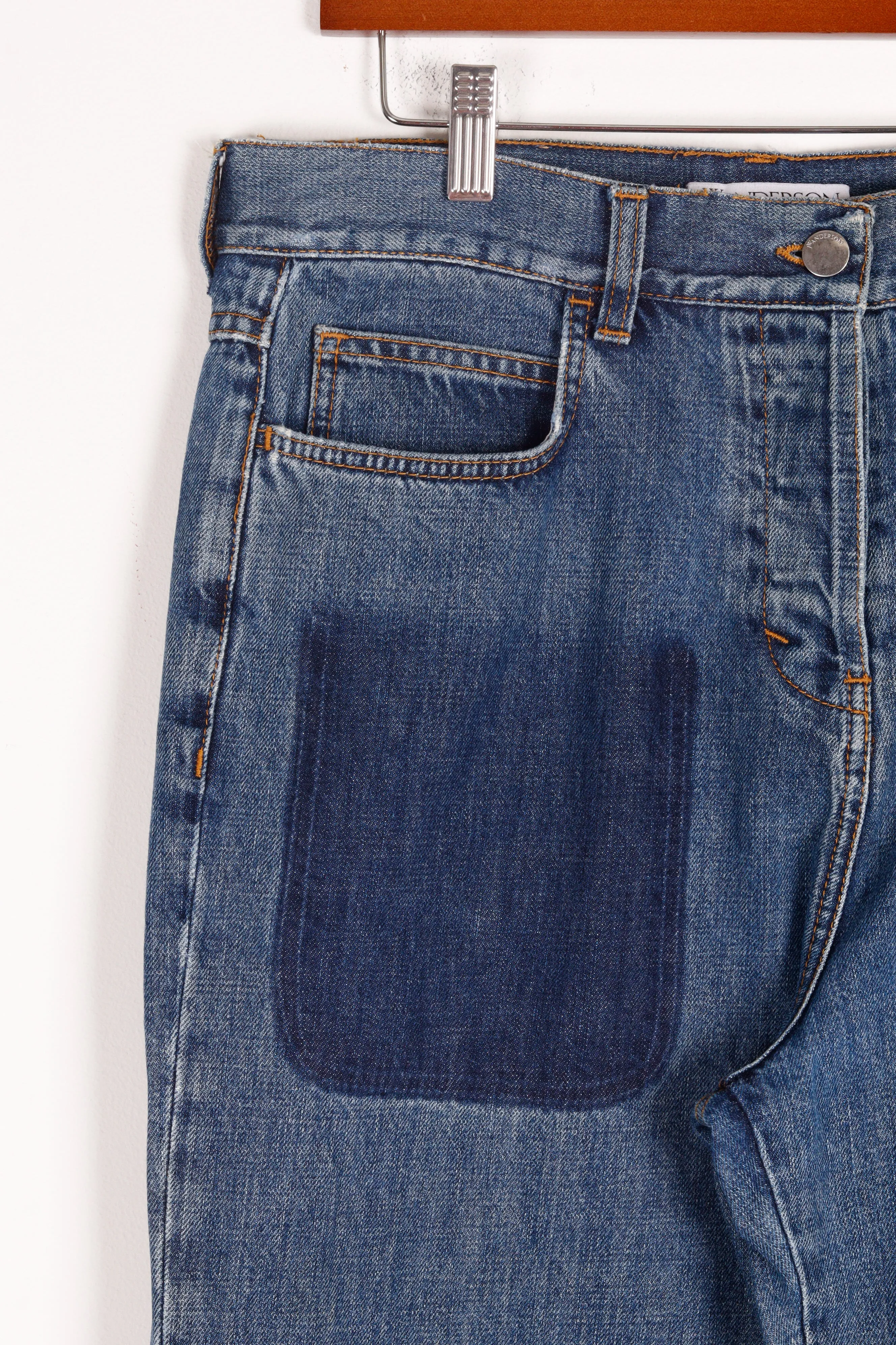 JW Anderson Womens FW18 'Shaded Pocket Detail' Jeans Indigo (2018)