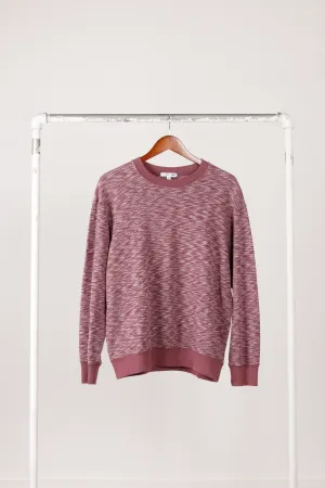 JW Anderson x Uniqlo SS20 'Marled Pattern' Crewneck Sweatshirt Burgundy (2020)