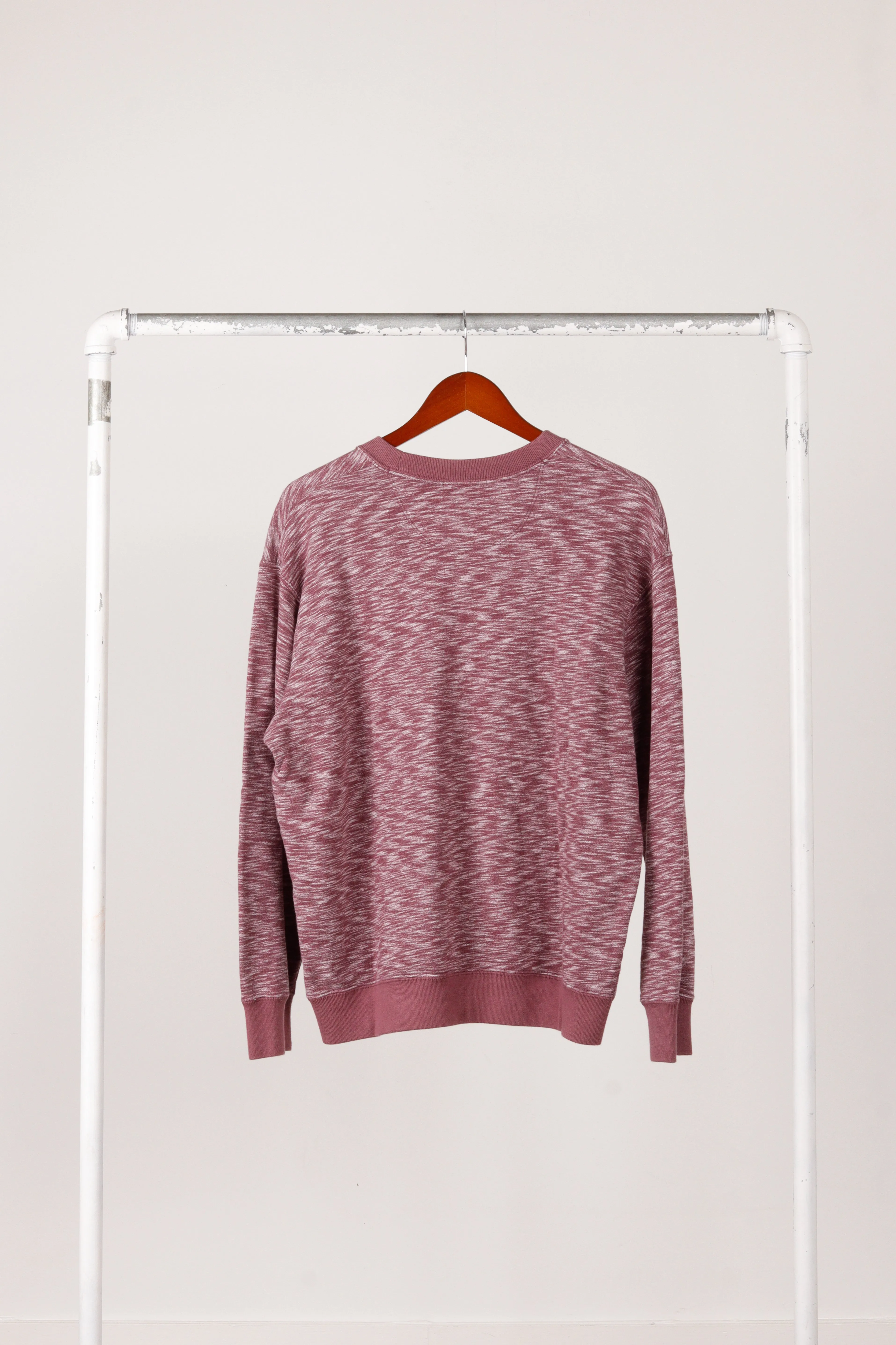 JW Anderson x Uniqlo SS20 'Marled Pattern' Crewneck Sweatshirt Burgundy (2020)