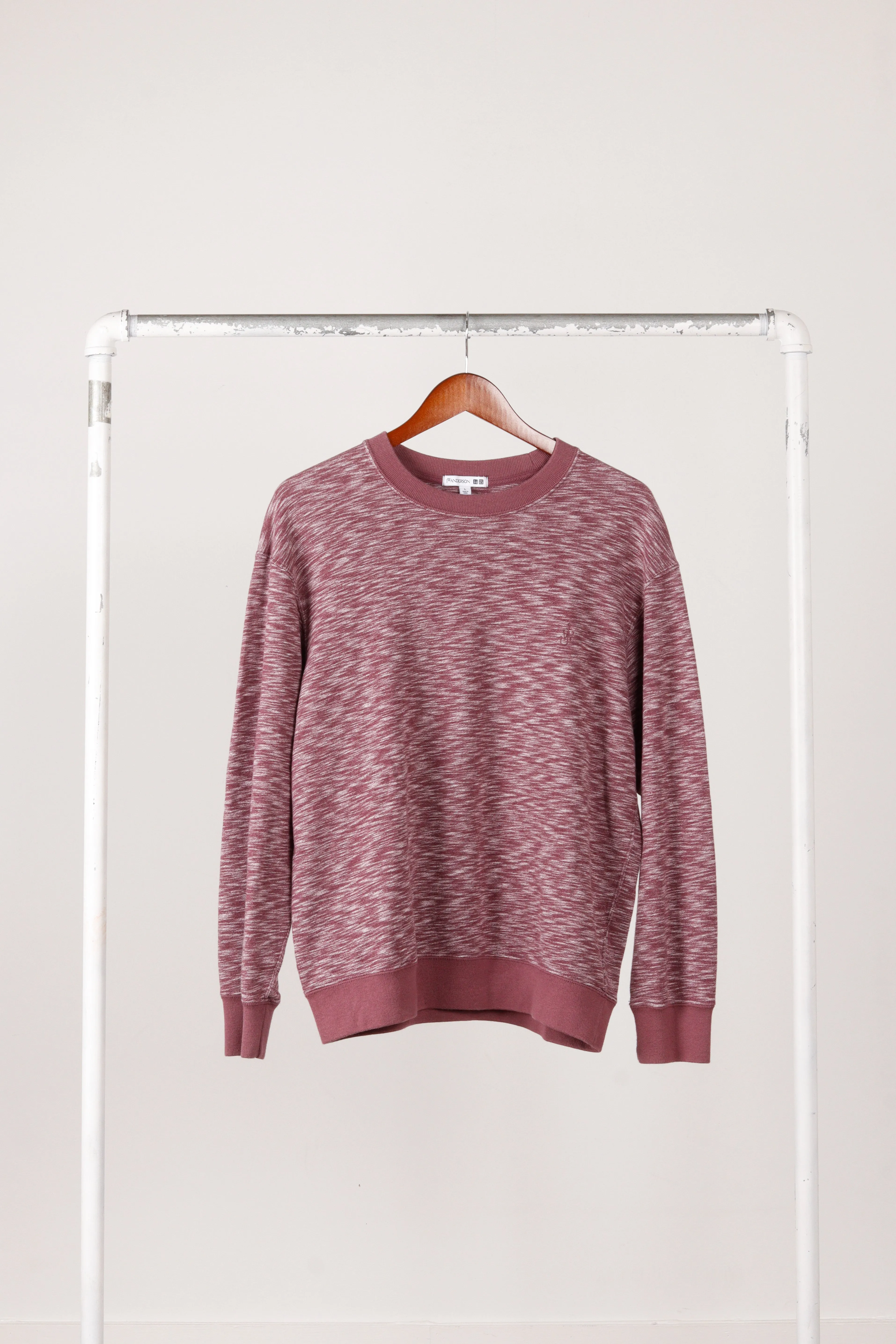 JW Anderson x Uniqlo SS20 'Marled Pattern' Crewneck Sweatshirt Burgundy (2020)