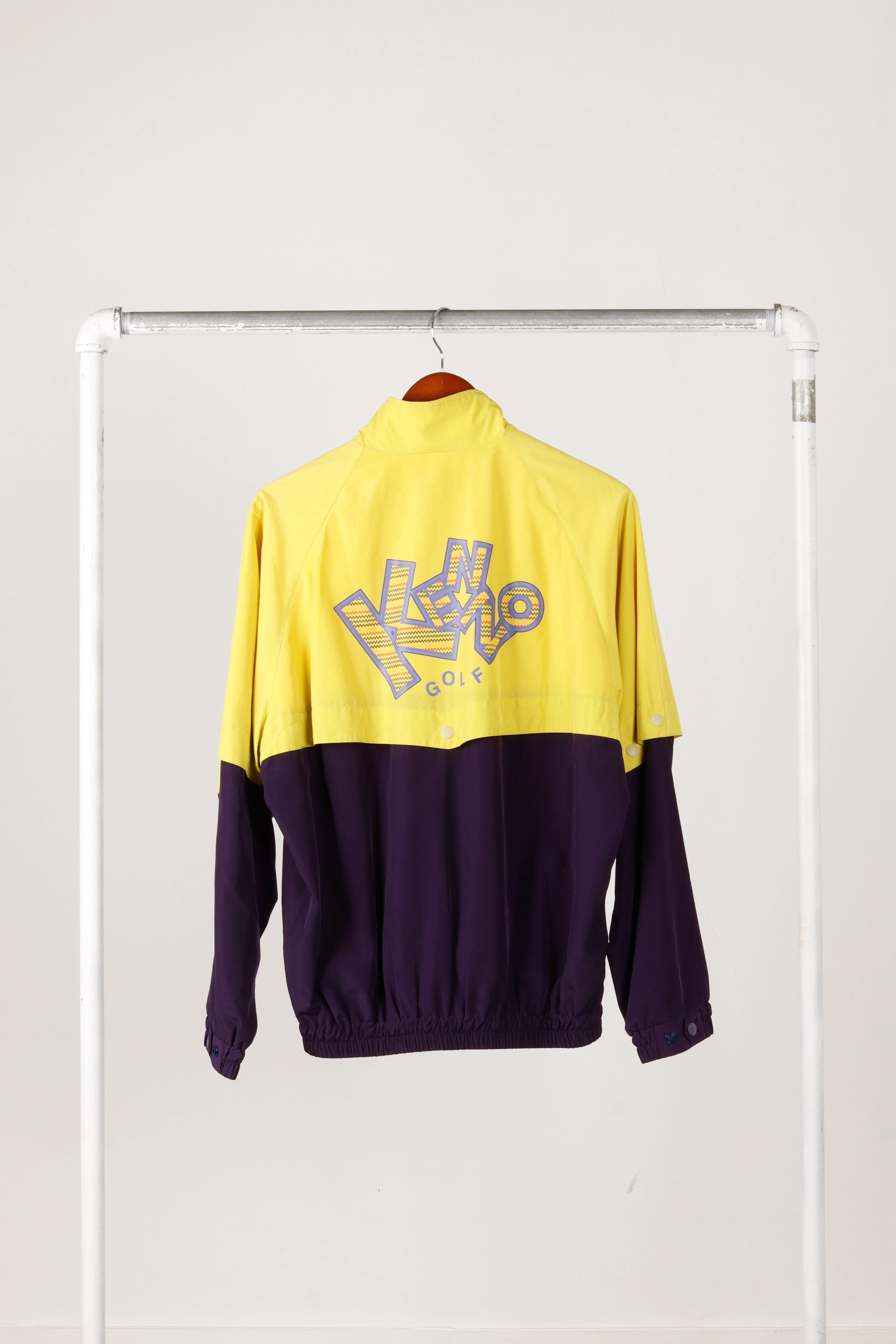 Kenzo Golf 2000's 'Color Block' Windbreaker Jacket