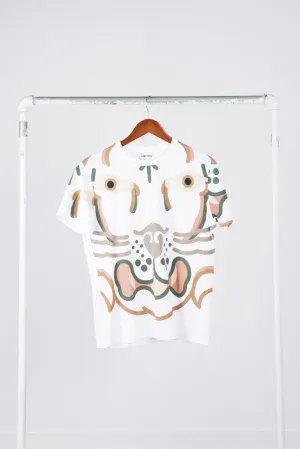 Kenzo SS21 'Abstract Tiger Print' T-Shirt White (2021)