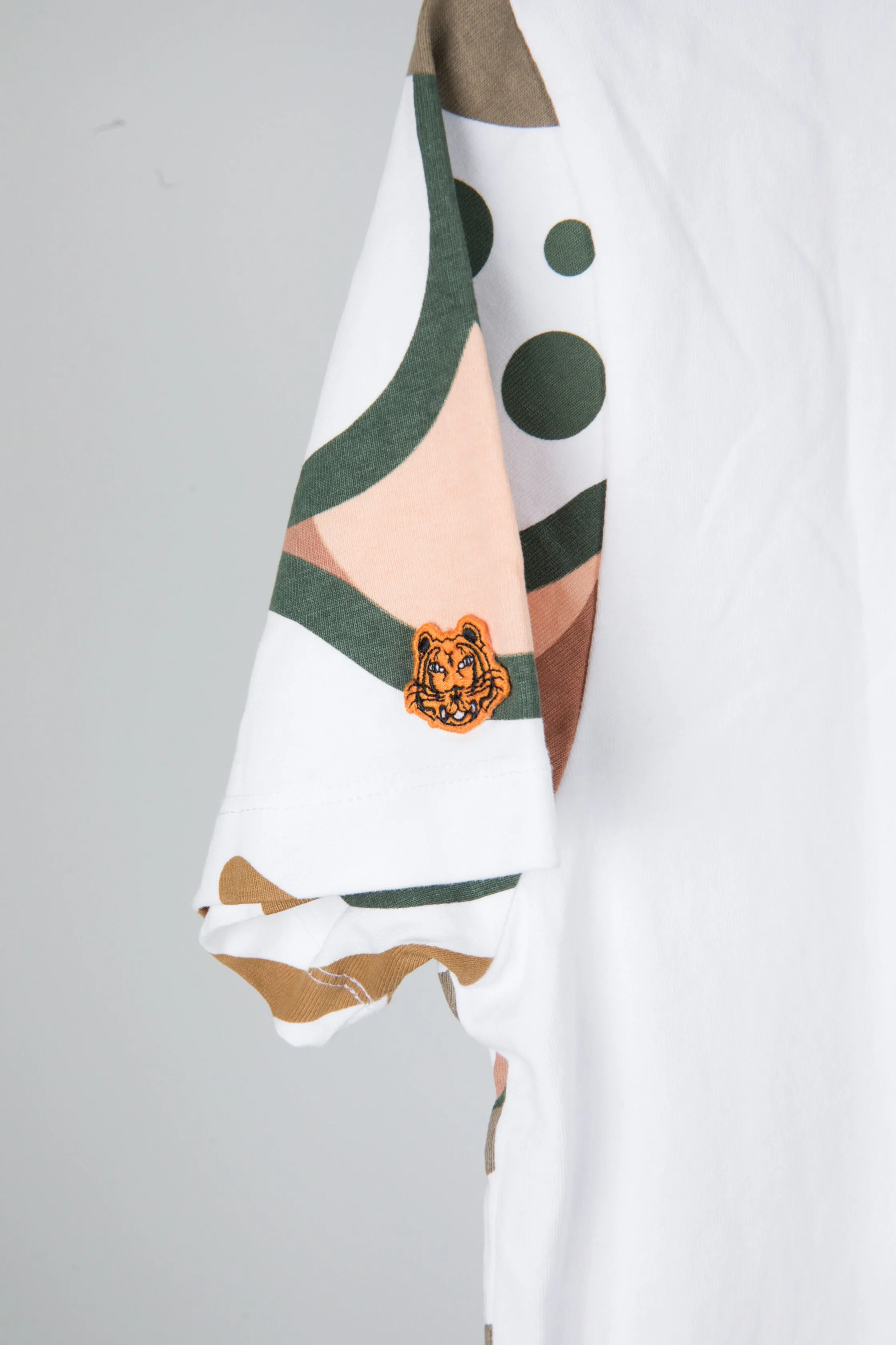 Kenzo SS21 'Abstract Tiger Print' T-Shirt White (2021)