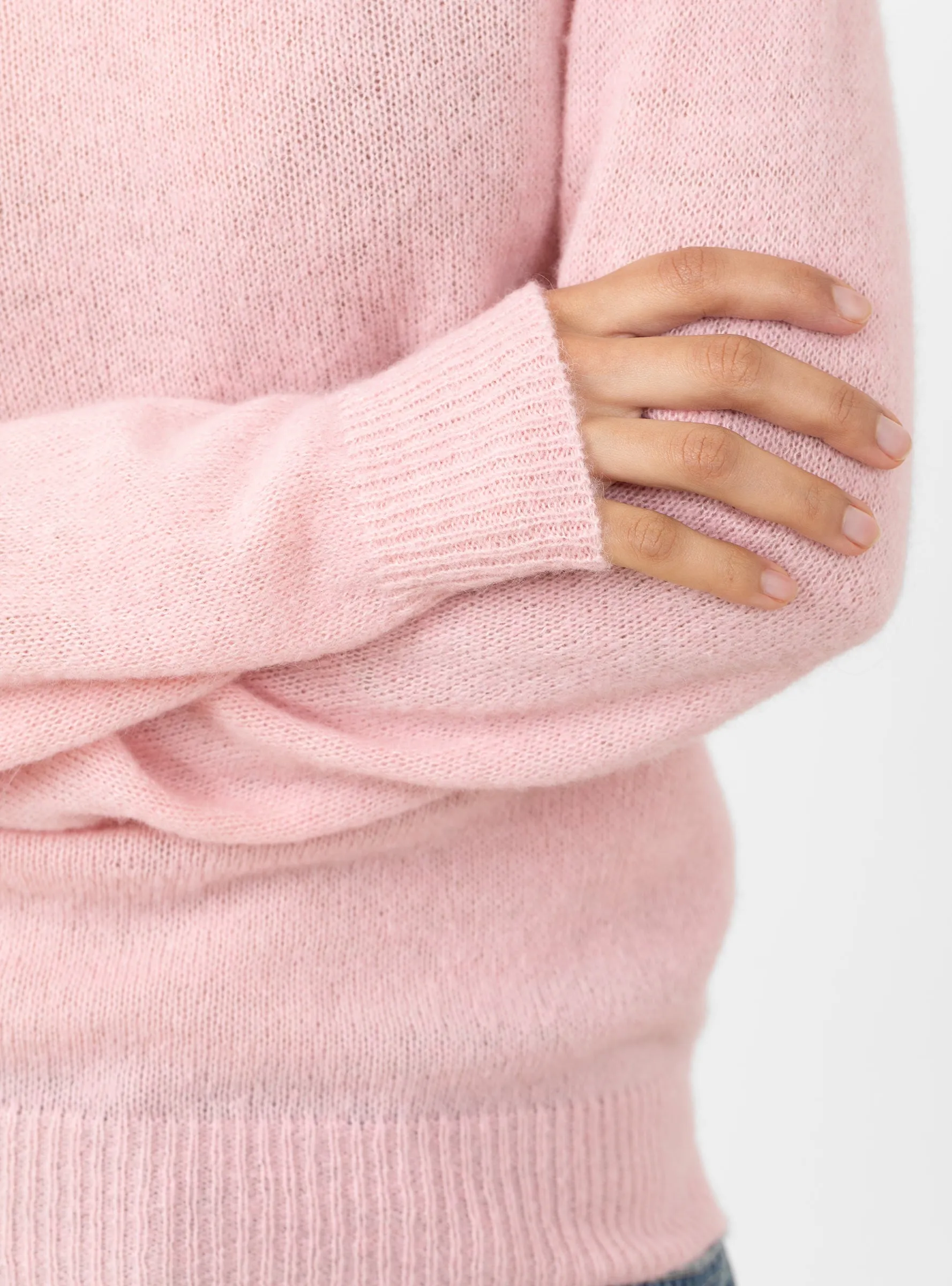 Kind Cashmere Round Neck Jumper Rose