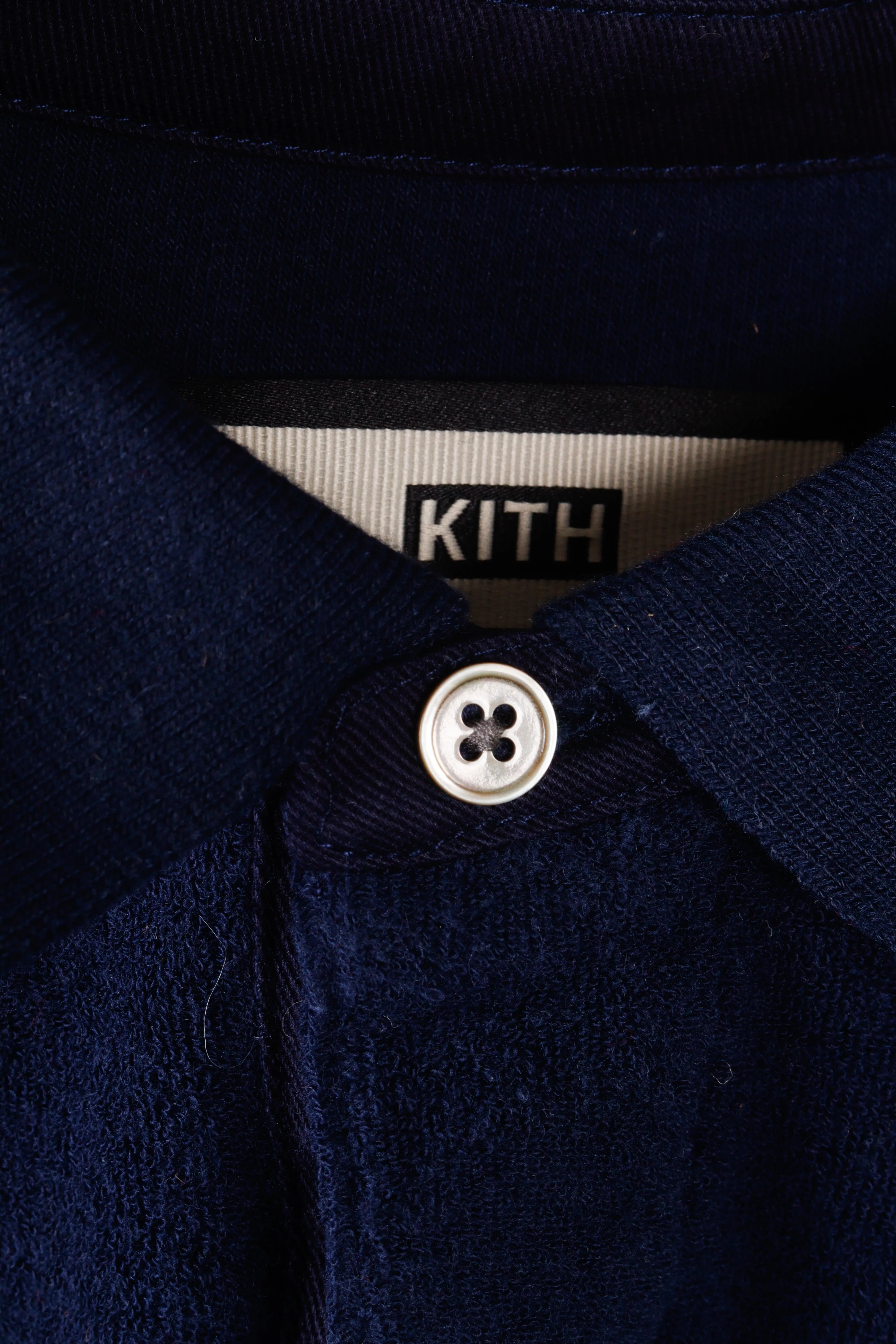 Kith SS18 'Regal Terry Cloth' S/S Polo Shirt Navy (2018)