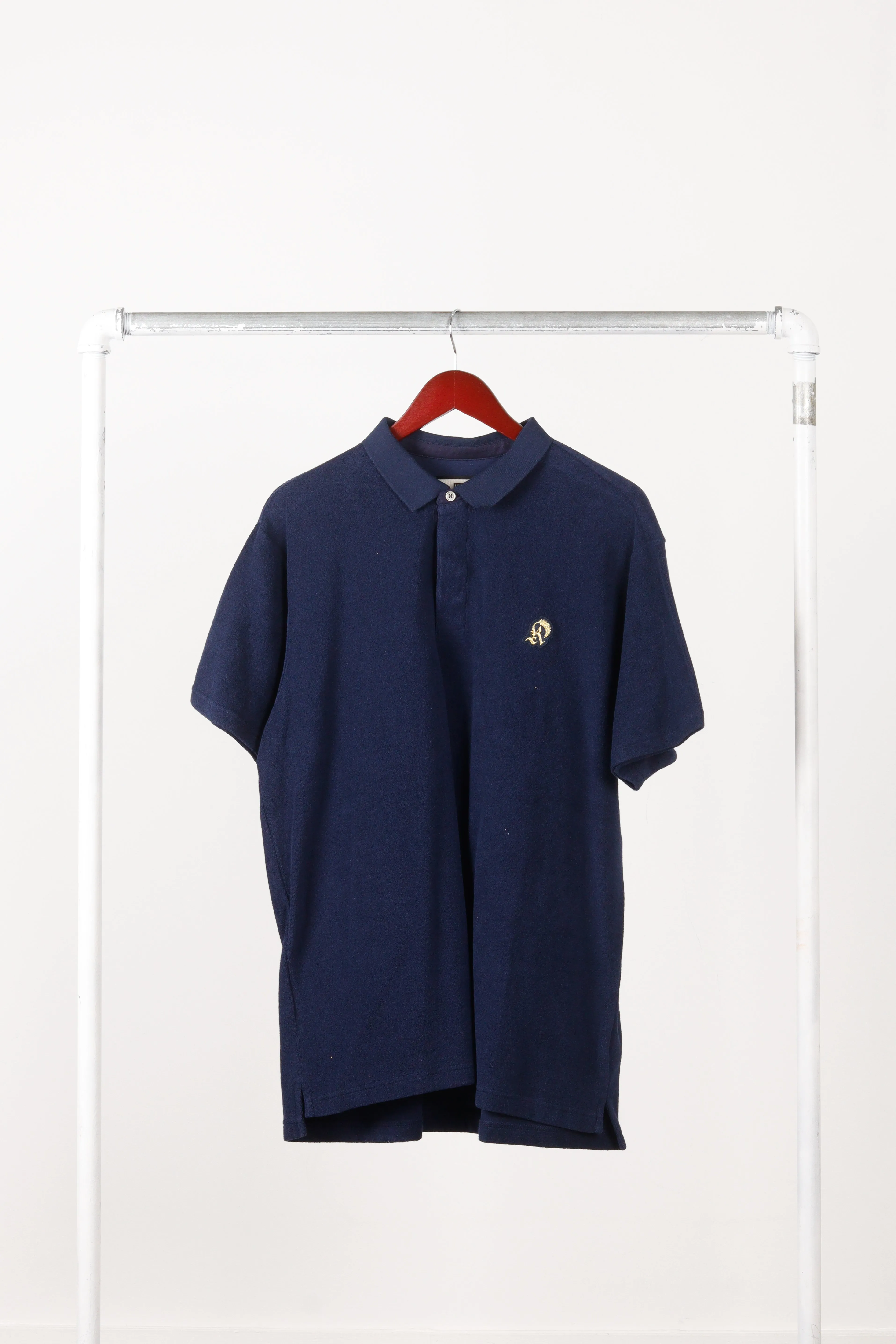 Kith SS18 'Regal Terry Cloth' S/S Polo Shirt Navy (2018)