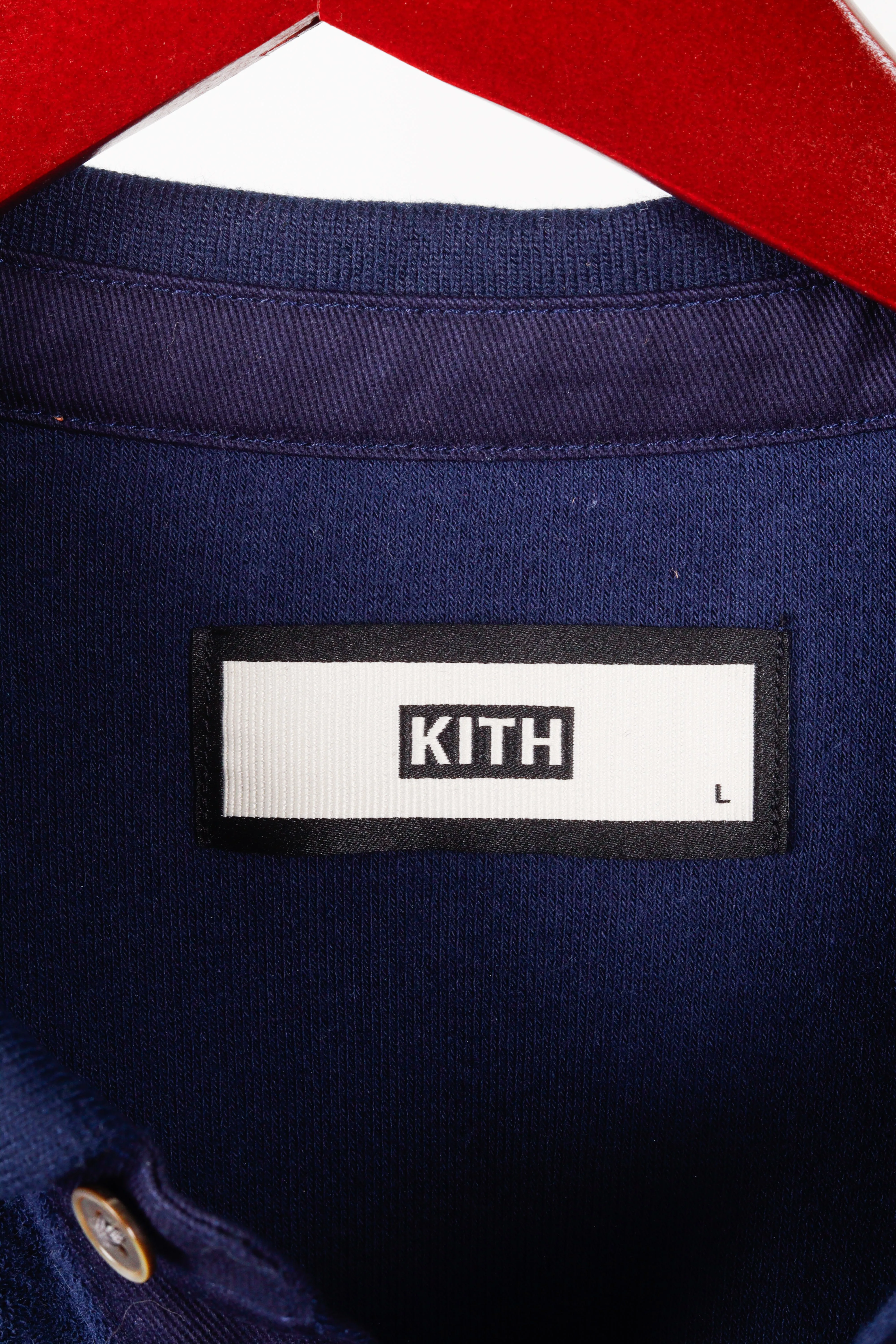 Kith SS18 'Regal Terry Cloth' S/S Polo Shirt Navy (2018)