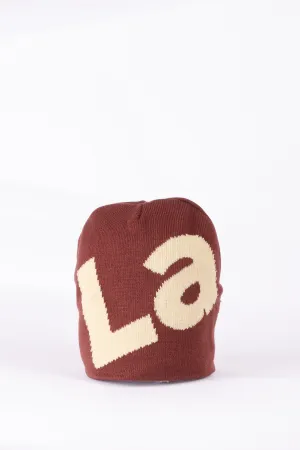 Latte Lisbon Classic Logo Skully Beanie Mocha/Cream