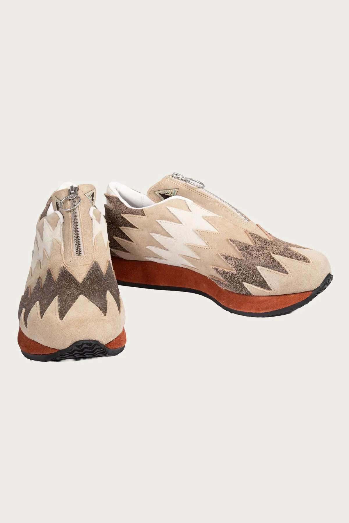 Leather NAVAJO Spallow Sneaker - Beige