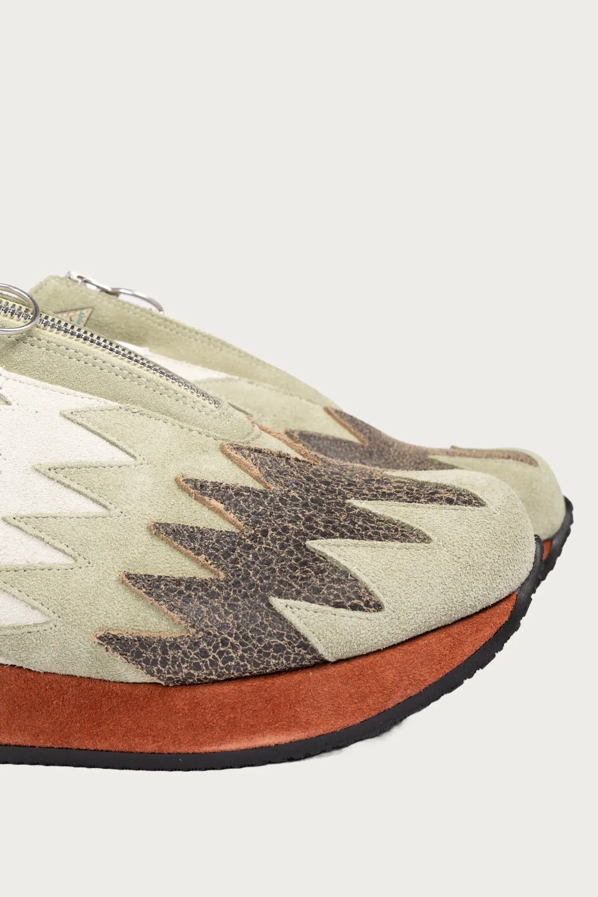 Leather NAVAJO Spallow Sneaker - Mint