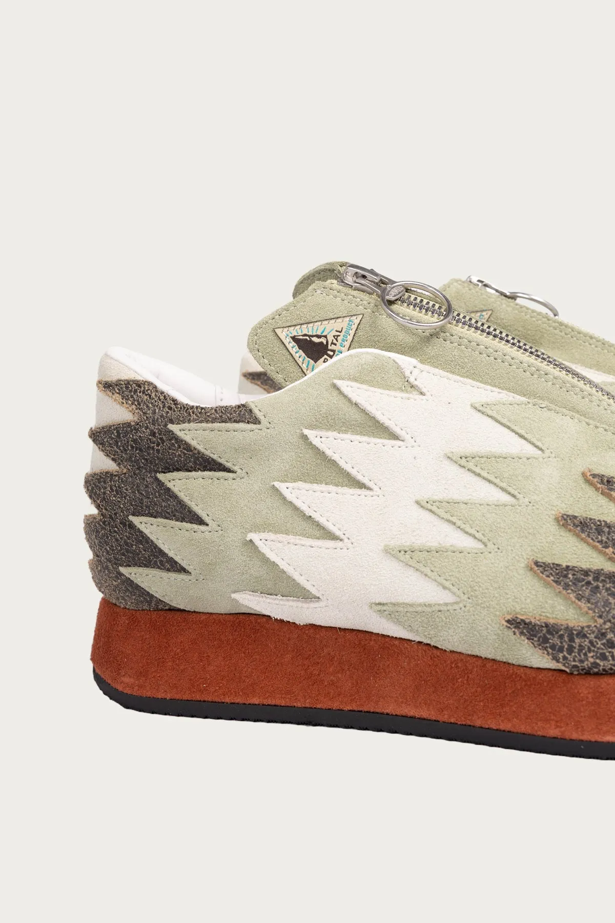 Leather NAVAJO Spallow Sneaker - Mint