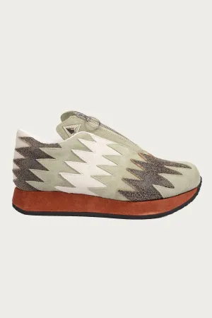 Leather NAVAJO Spallow Sneaker - Mint