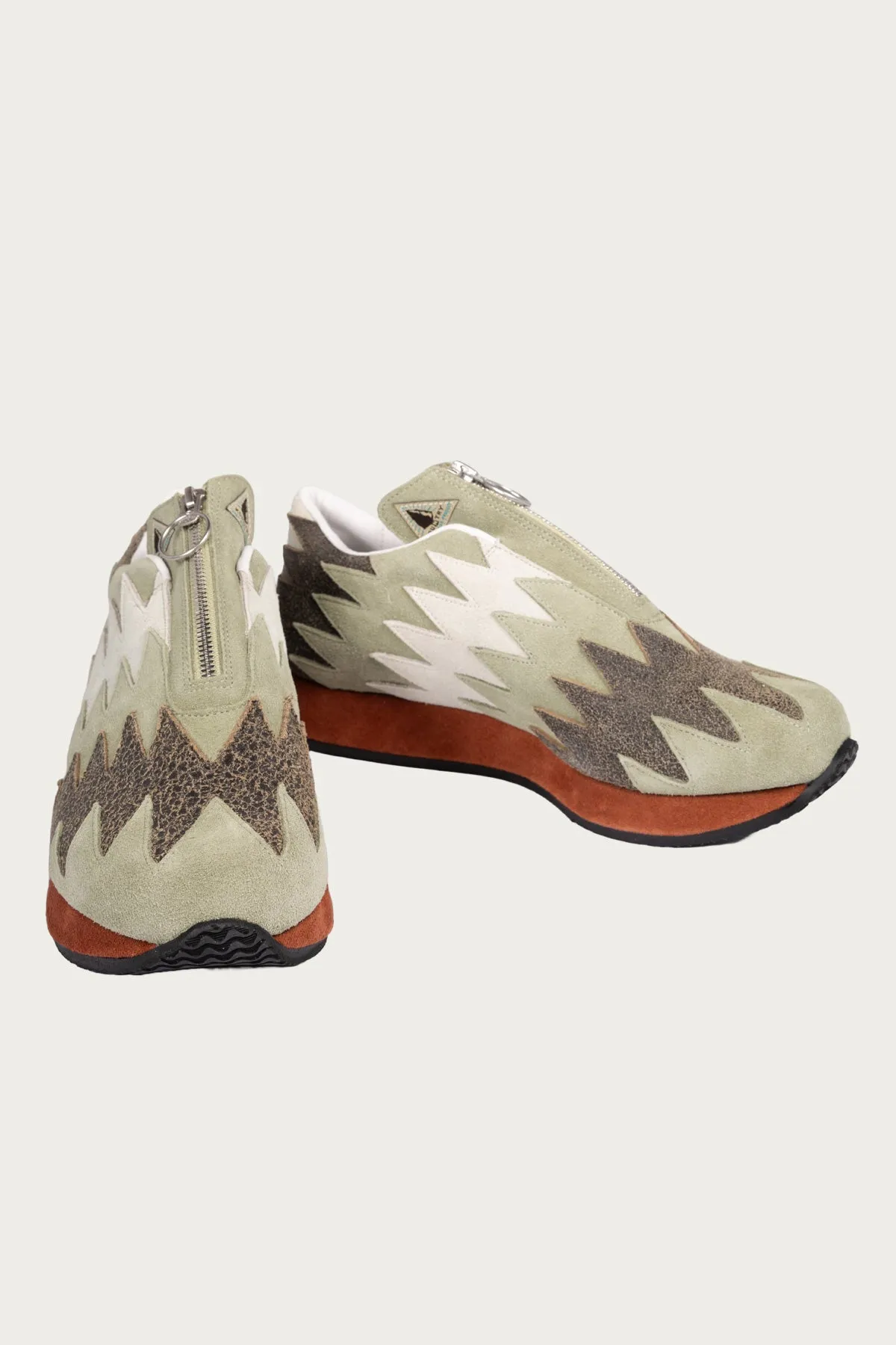 Leather NAVAJO Spallow Sneaker - Mint