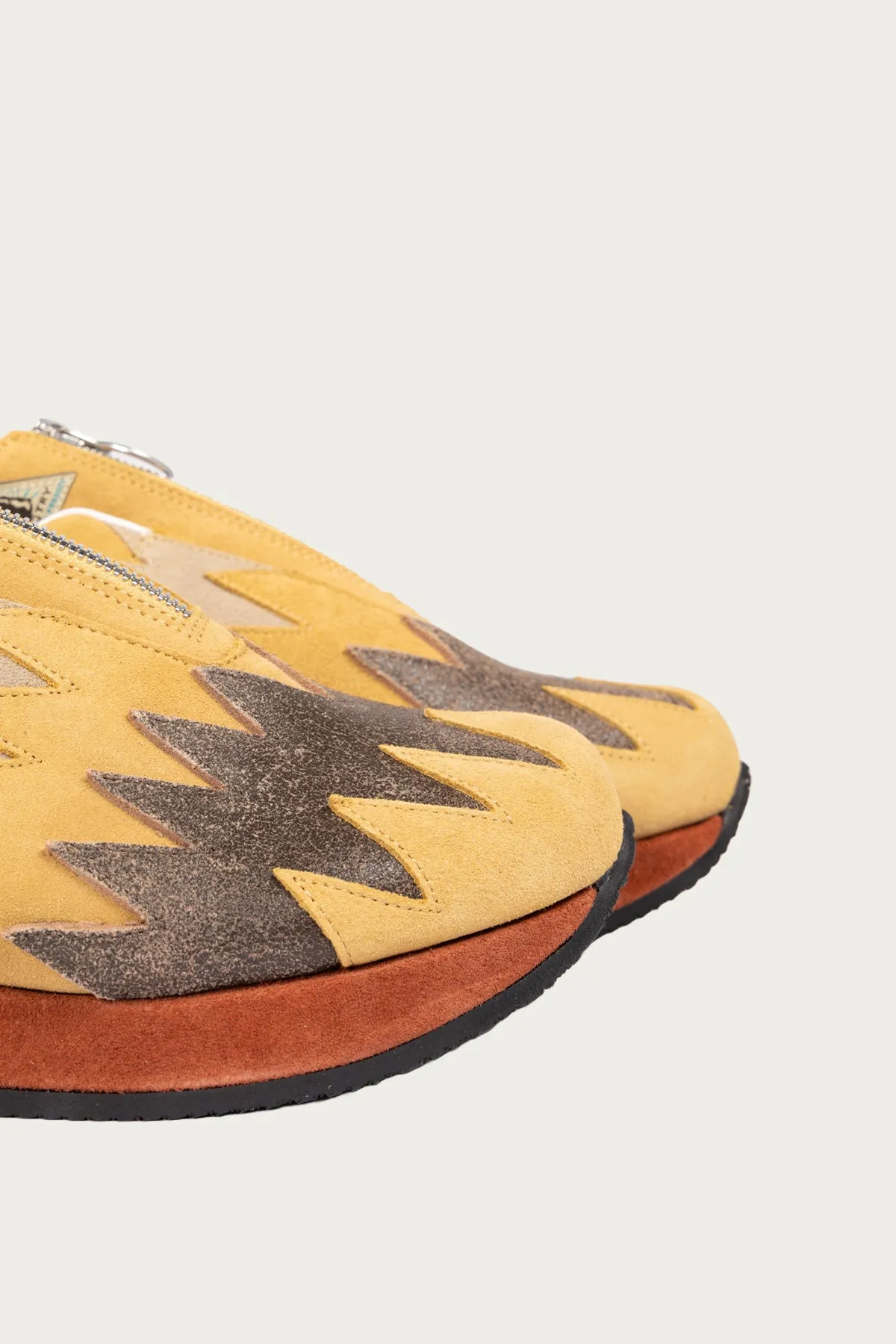 Leather NAVAJO Spallow Sneaker - Mustard