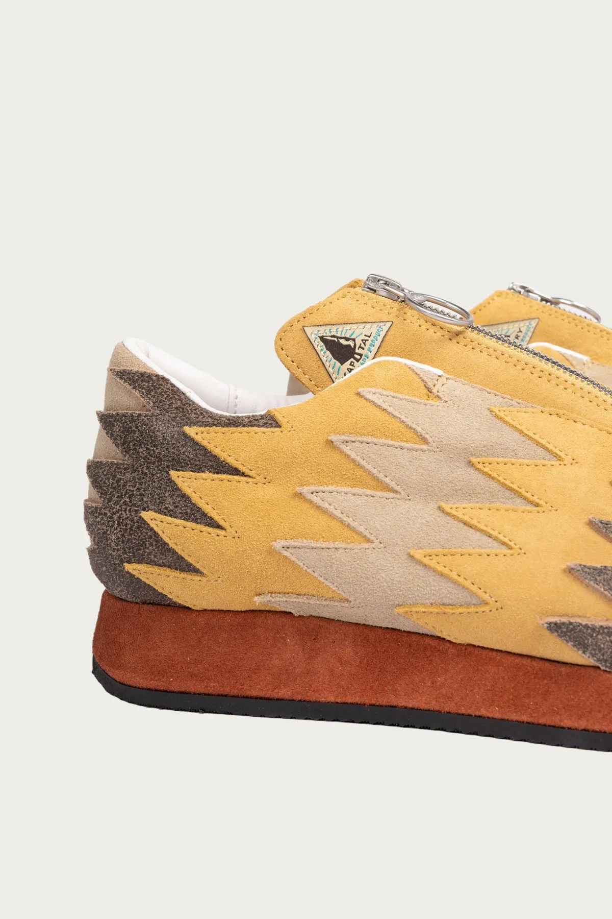 Leather NAVAJO Spallow Sneaker - Mustard