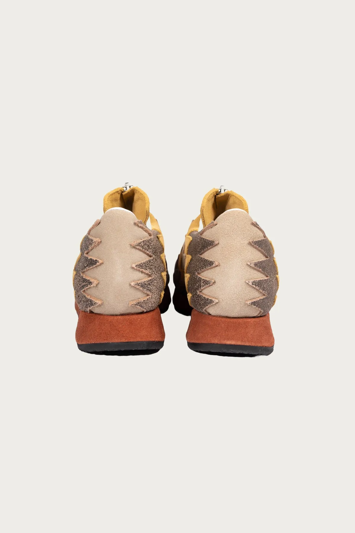 Leather NAVAJO Spallow Sneaker - Mustard