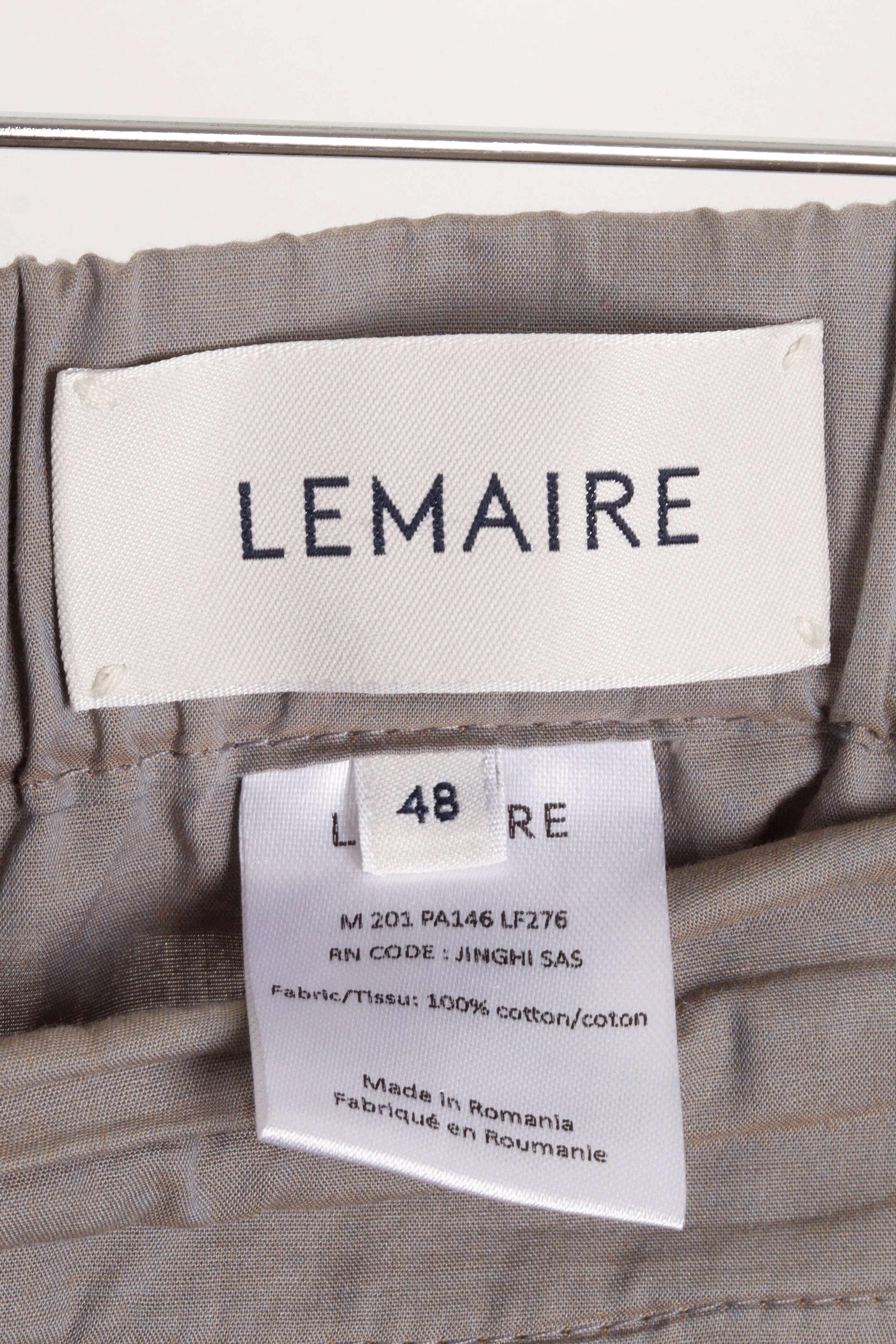 Lemaire SS20 'Wide Leg' Trousers Grey (2020)
