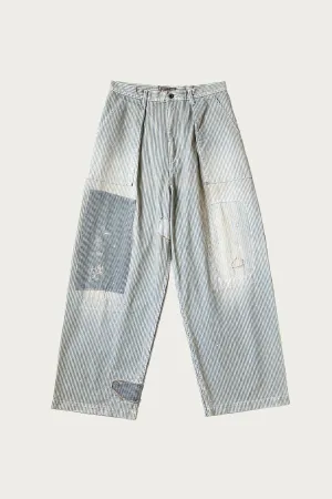 LIBERTY Hickoree FATIGUE Baggy Pants (RUSHFILED Remake) - Hickory