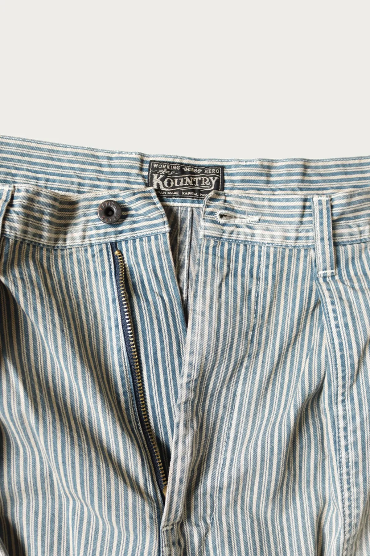 LIBERTY Hickoree FATIGUE Baggy Pants (RUSHFILED Remake) - Hickory