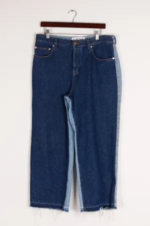 Loewe SS22 'Two Tone Wash Cropped' Jeans (2022)
