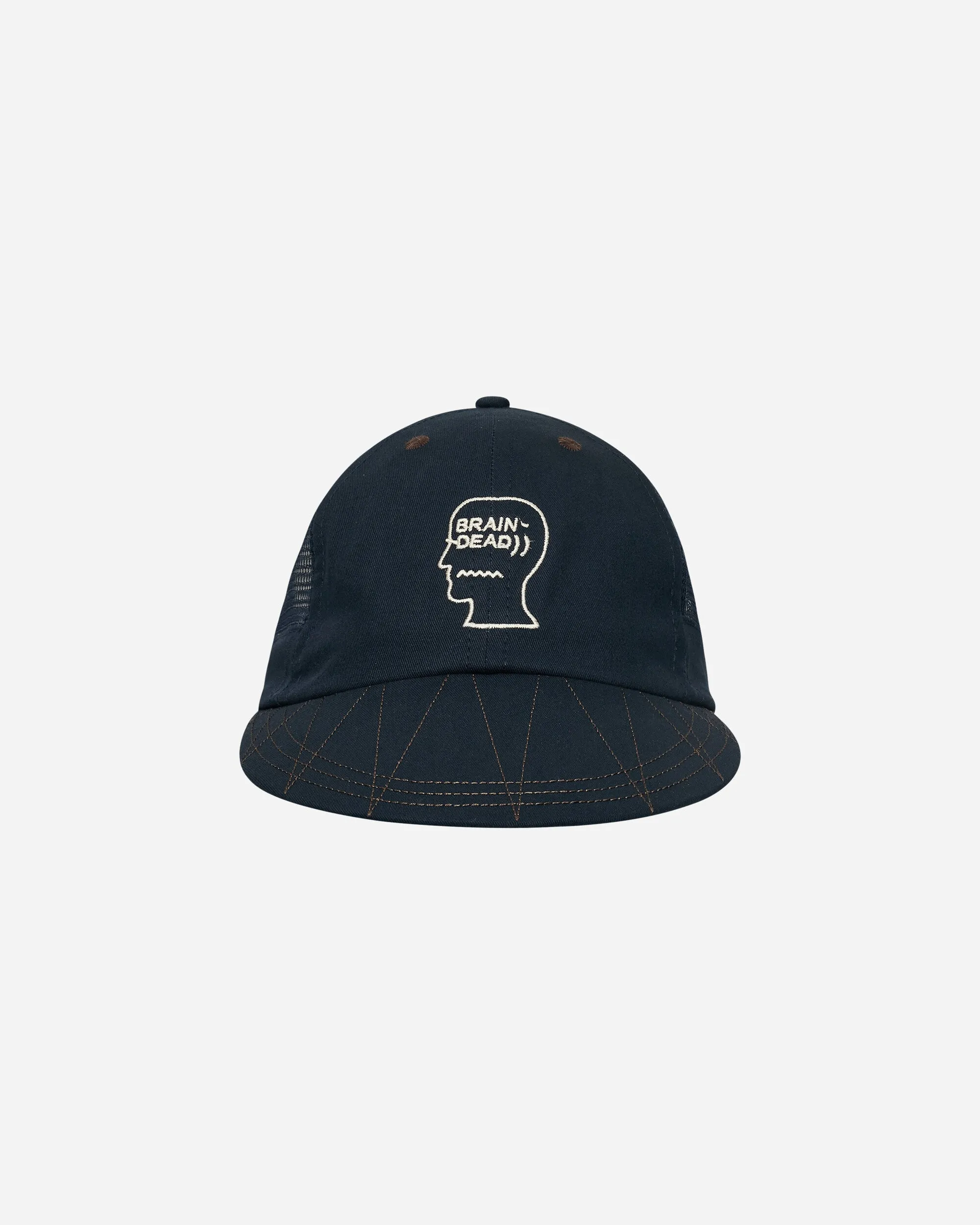 Logohead Mesh Long Brim Hat Navy
