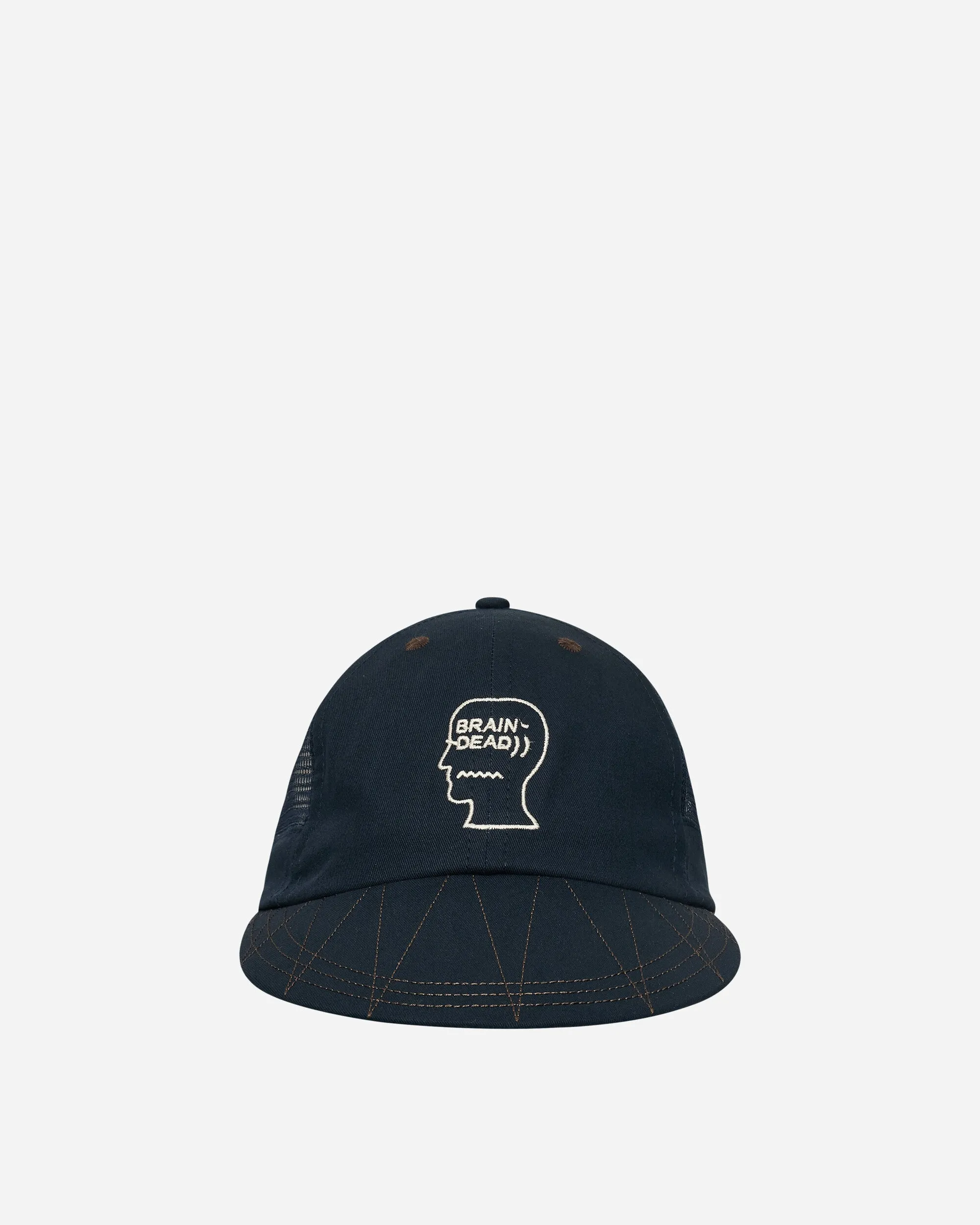 Logohead Mesh Long Brim Hat Navy