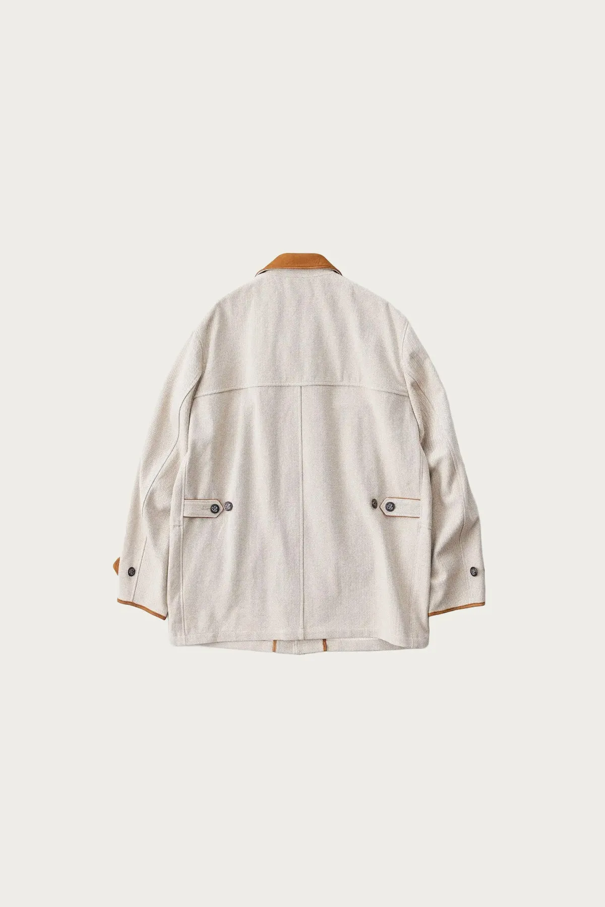 Loran Herringbone Hunting Jacket - Khaki