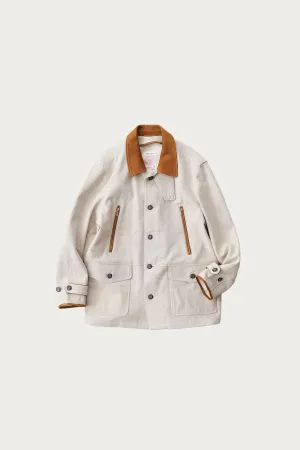 Loran Herringbone Hunting Jacket - Khaki