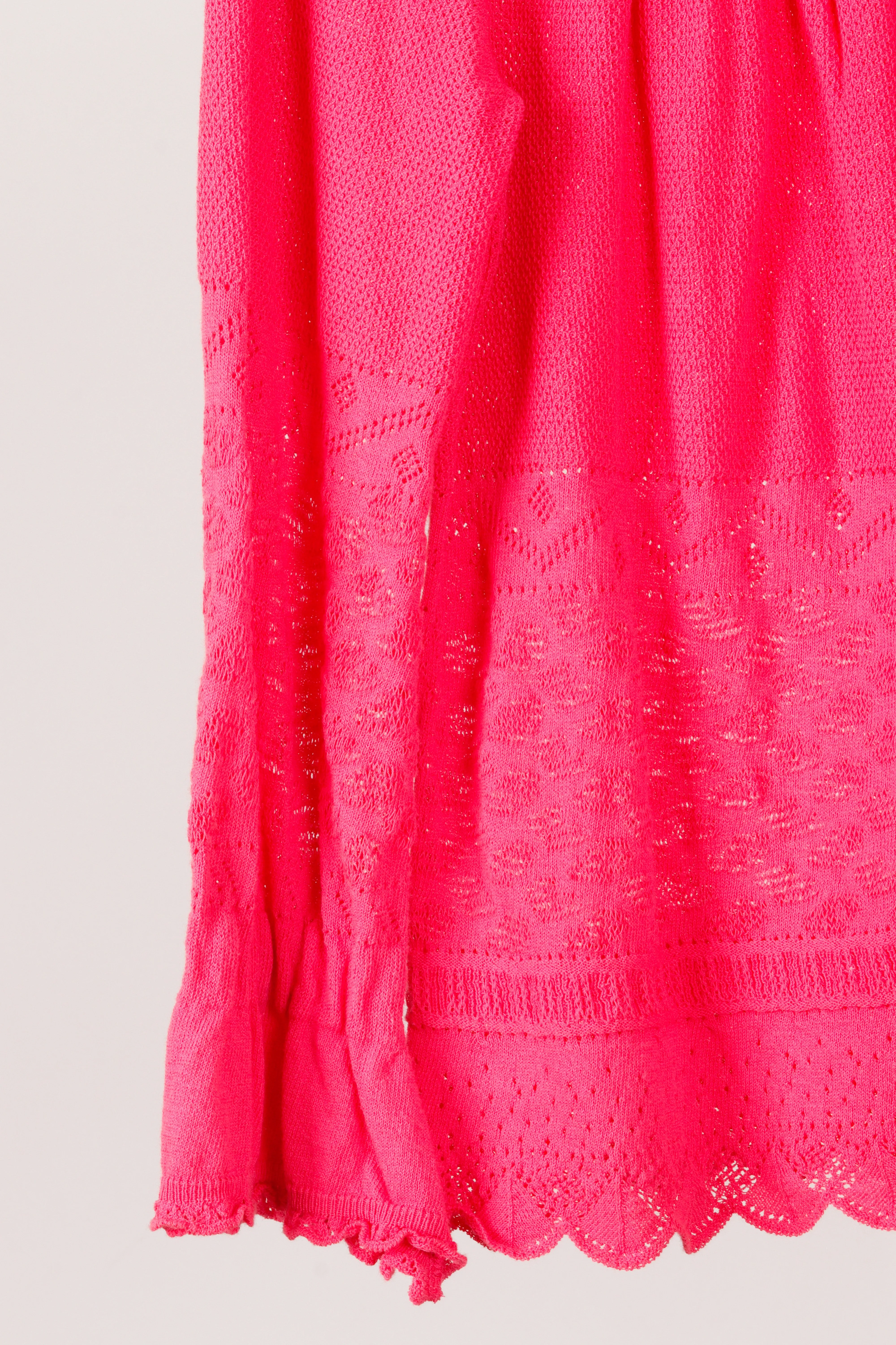 Love Moschino Womens 'Pattern Knit Mesh' Cardigan Pink