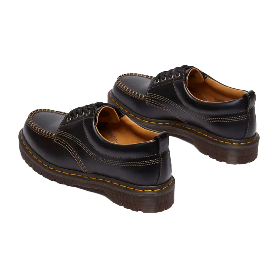 LOWELL BLACK ANALINE LEATHER MOC TOE